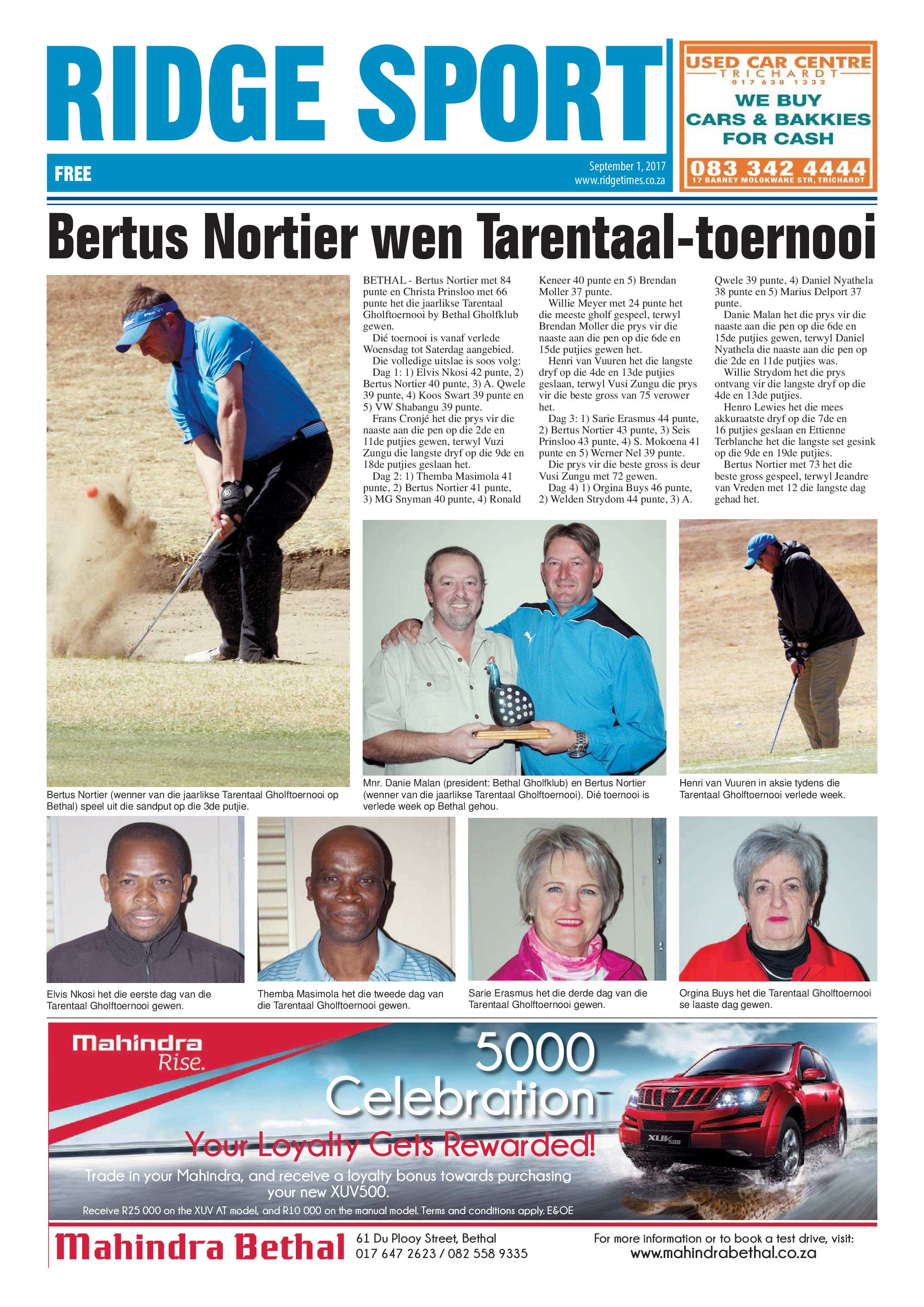 Ridge Times, 1 September 2017 page 20