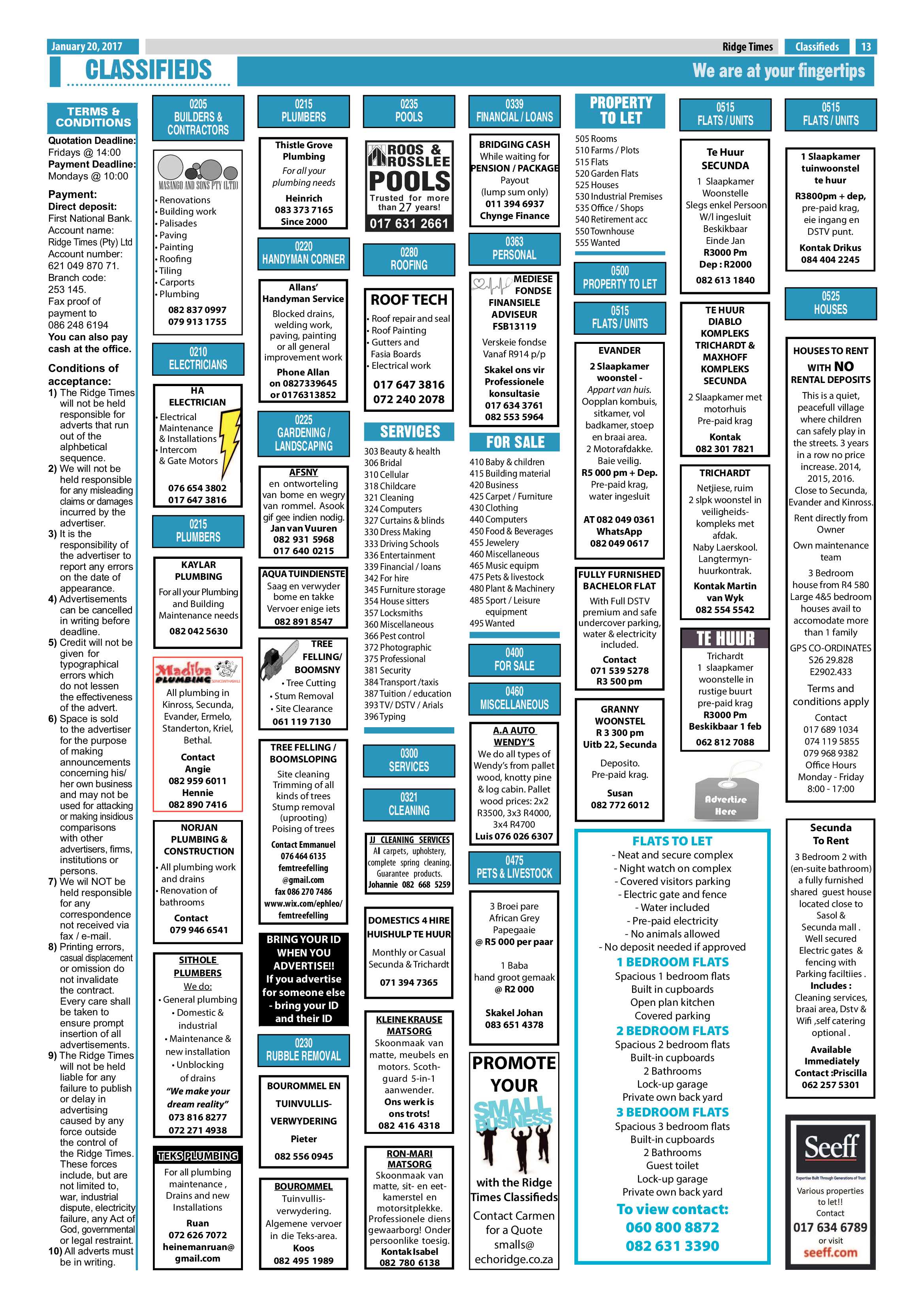 Ridge Times, 20 January 2017 page 13