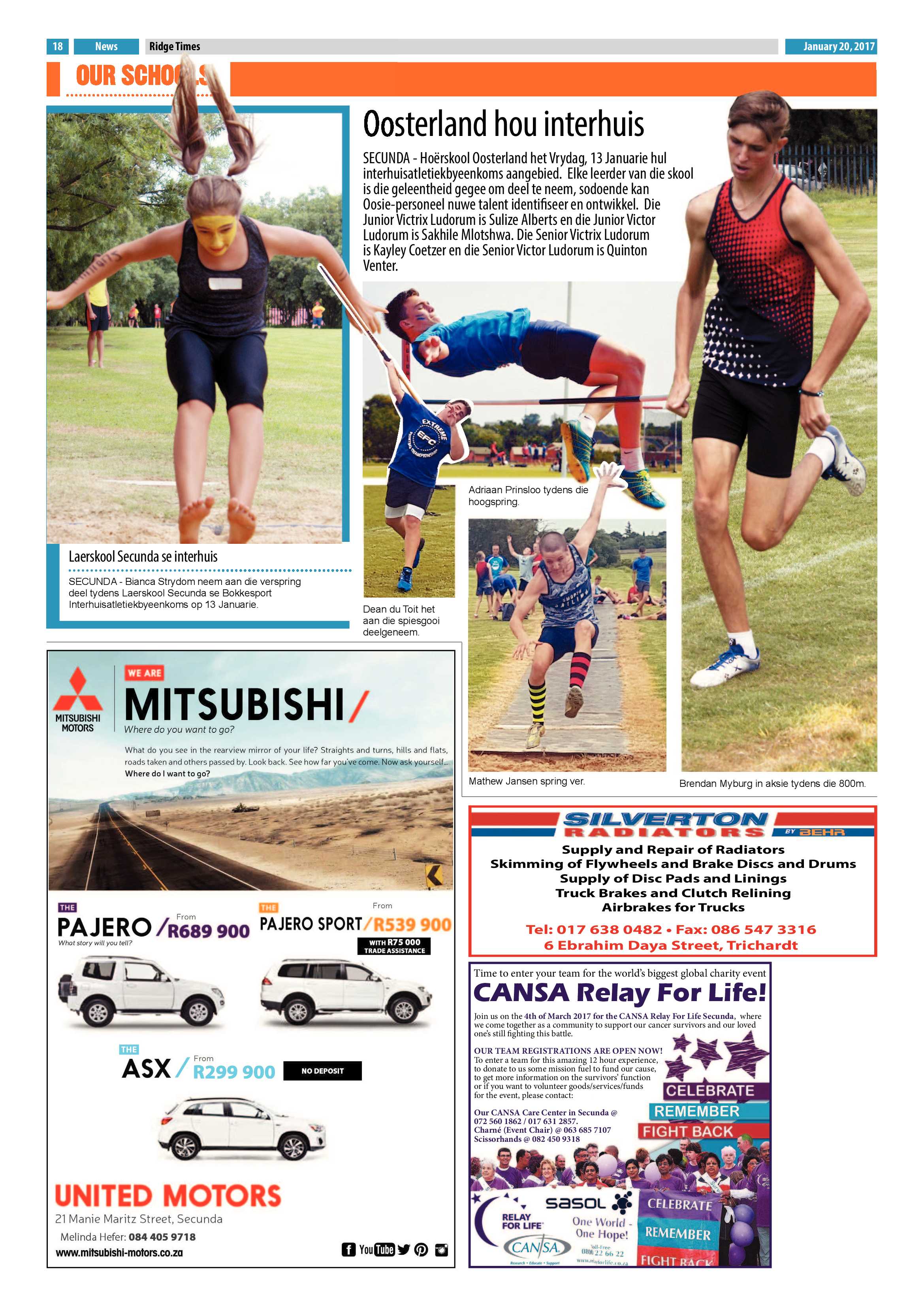 Ridge Times, 20 January 2017 page 18