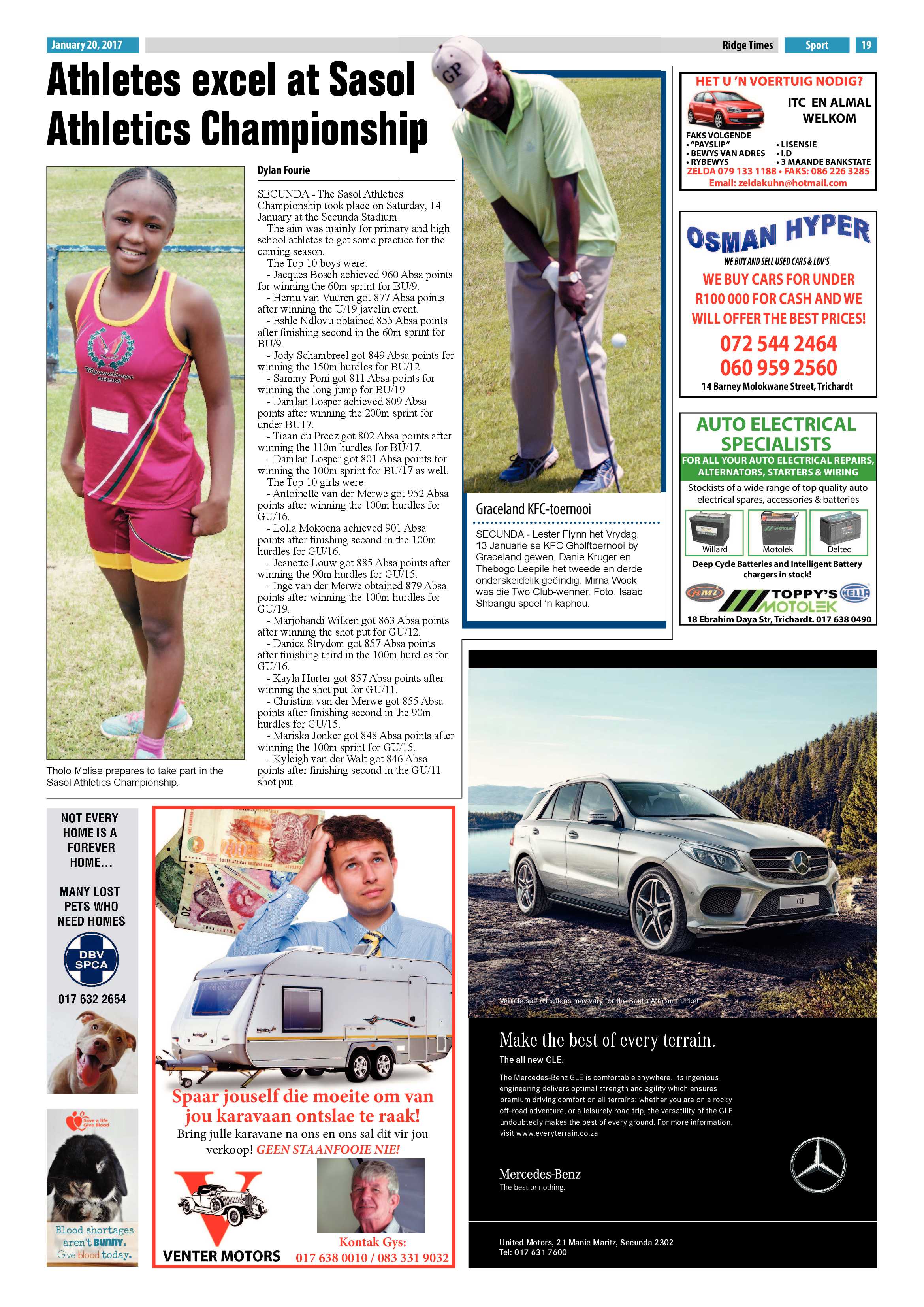 Ridge Times, 20 January 2017 page 19