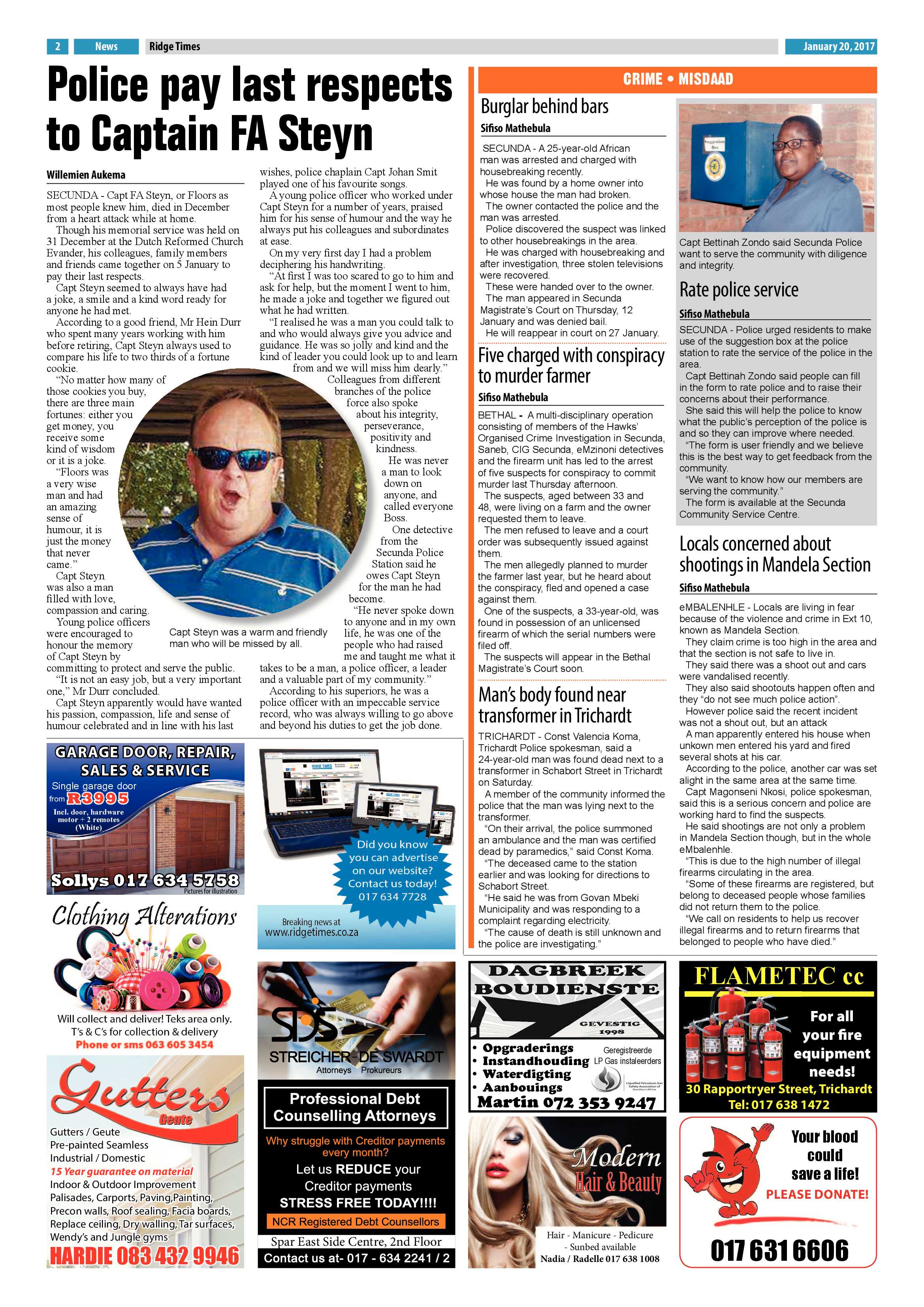 Ridge Times, 20 January 2017 page 2