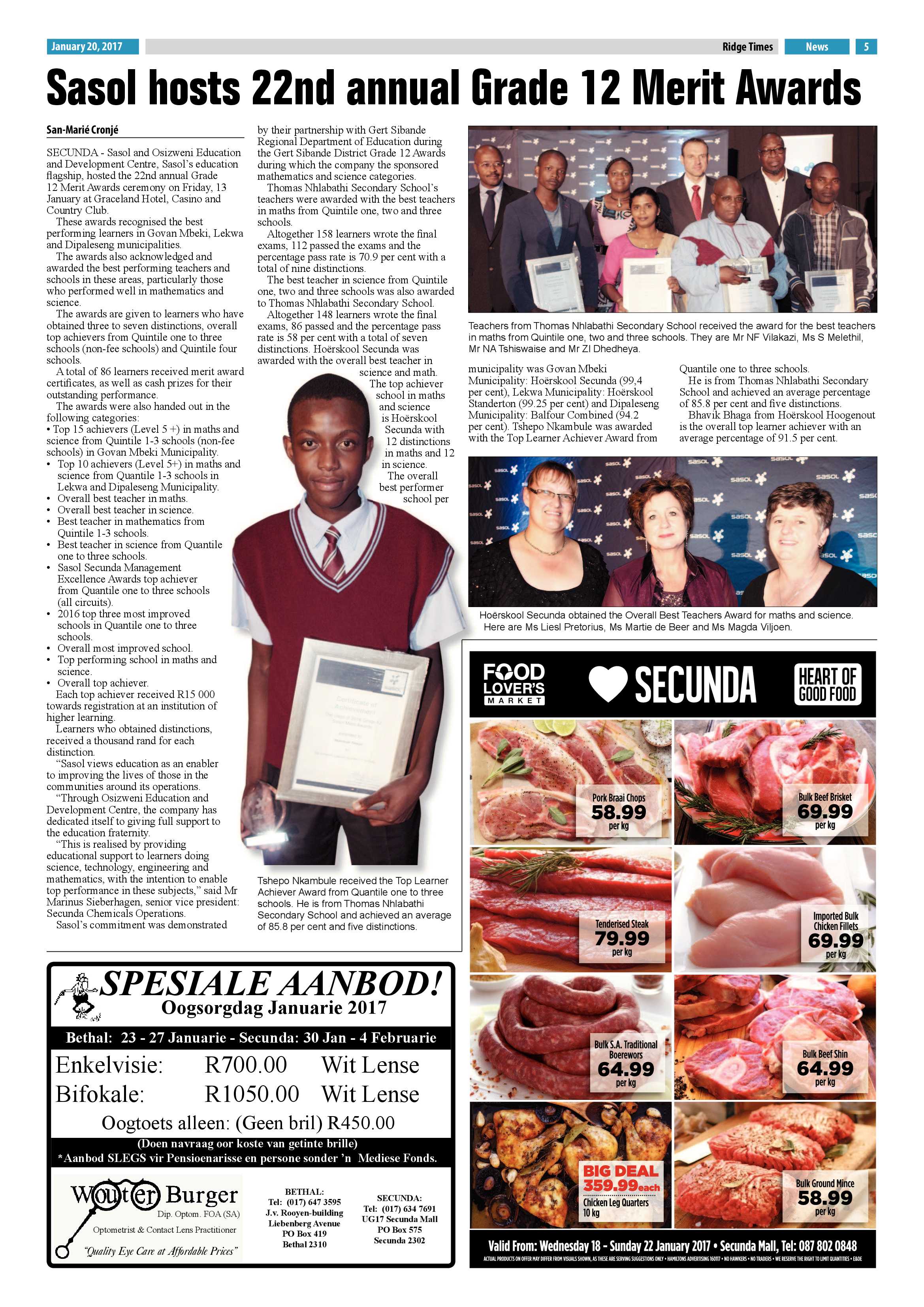 Ridge Times, 20 January 2017 page 5