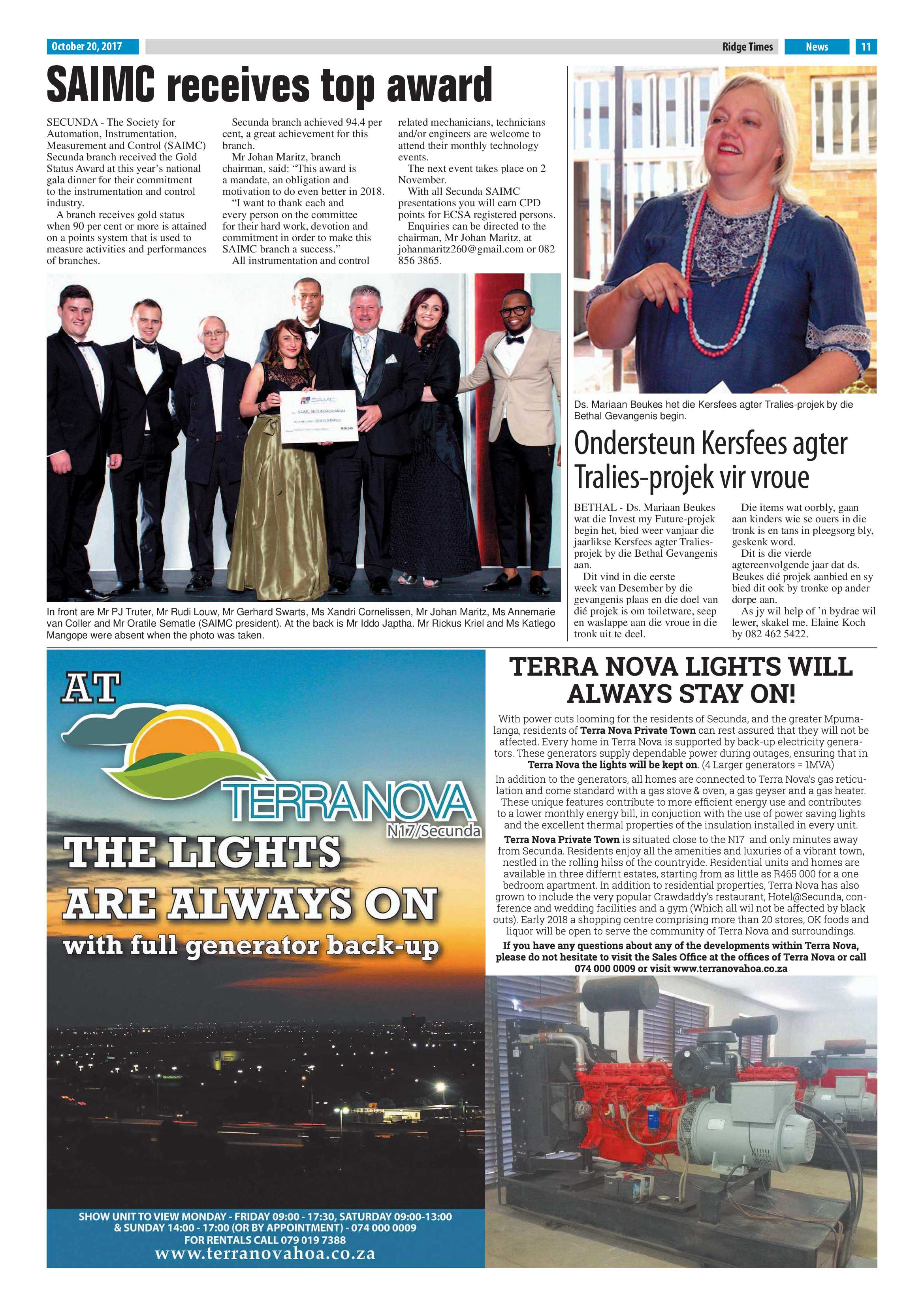 Ridge Times, 20 October 2017 page 11