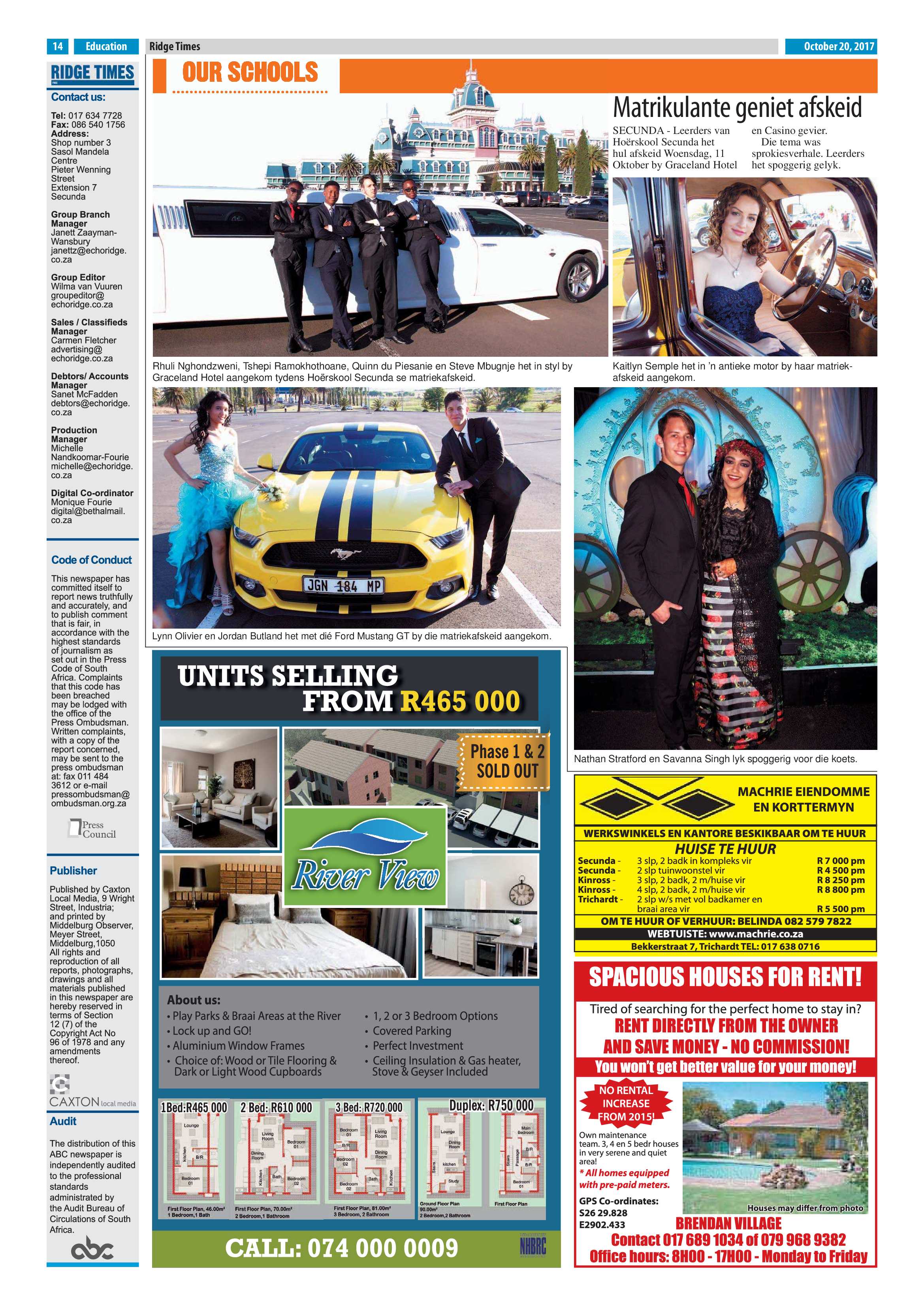 Ridge Times, 20 October 2017 page 14