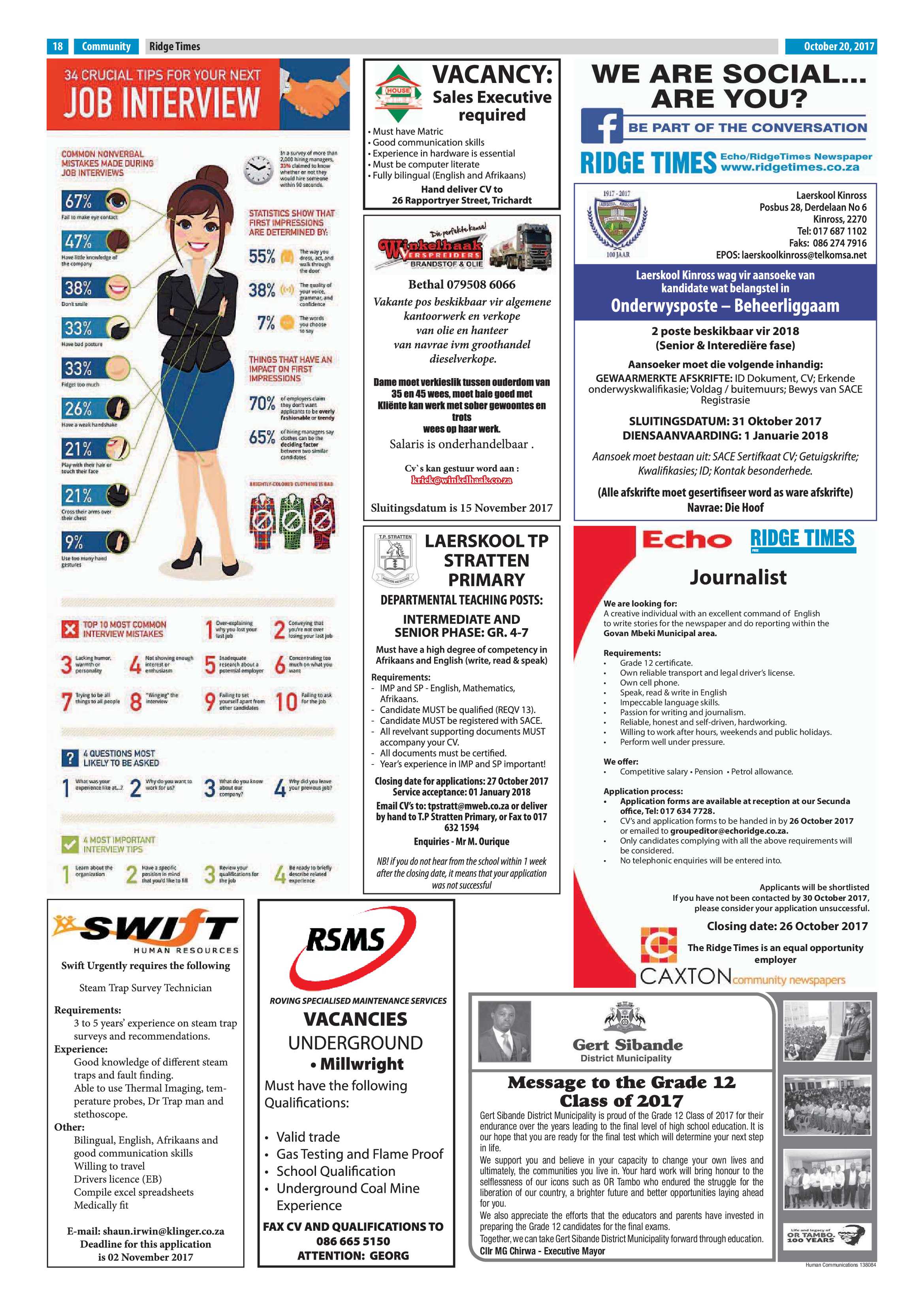 Ridge Times 20 October 2017 Ridge Times