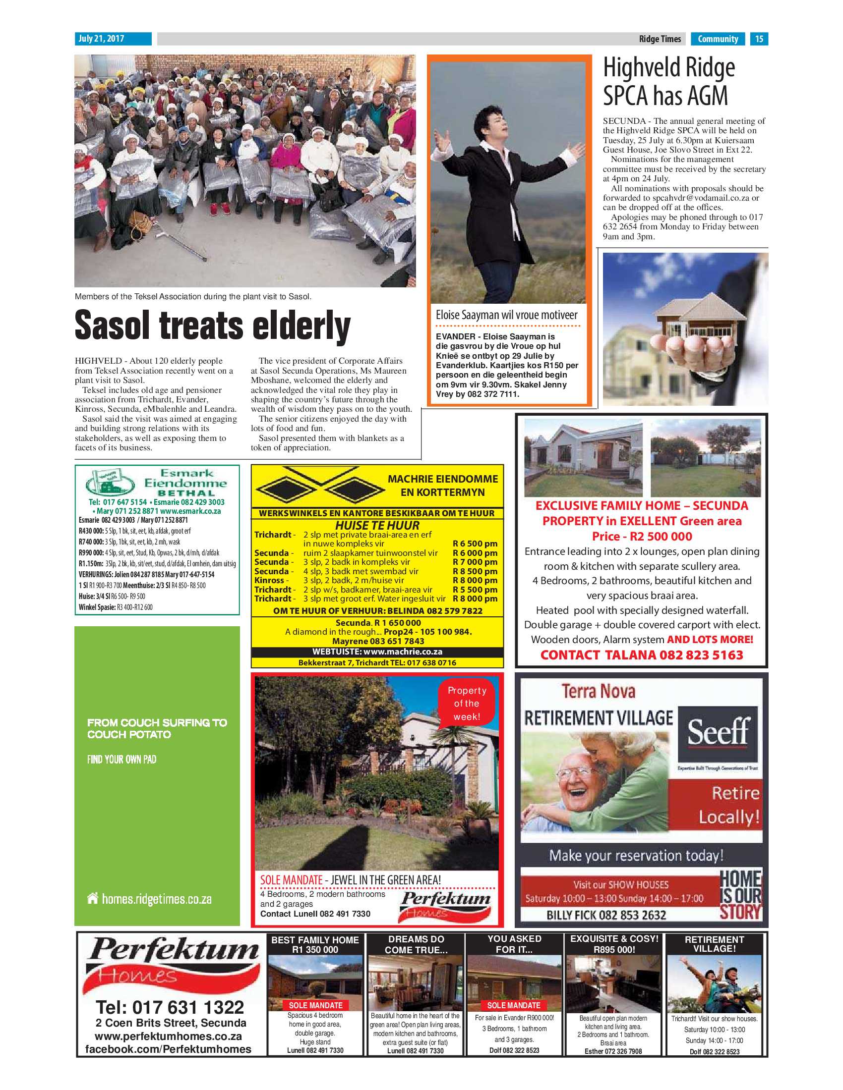 Ridge Times, 21 July 2017 page 15