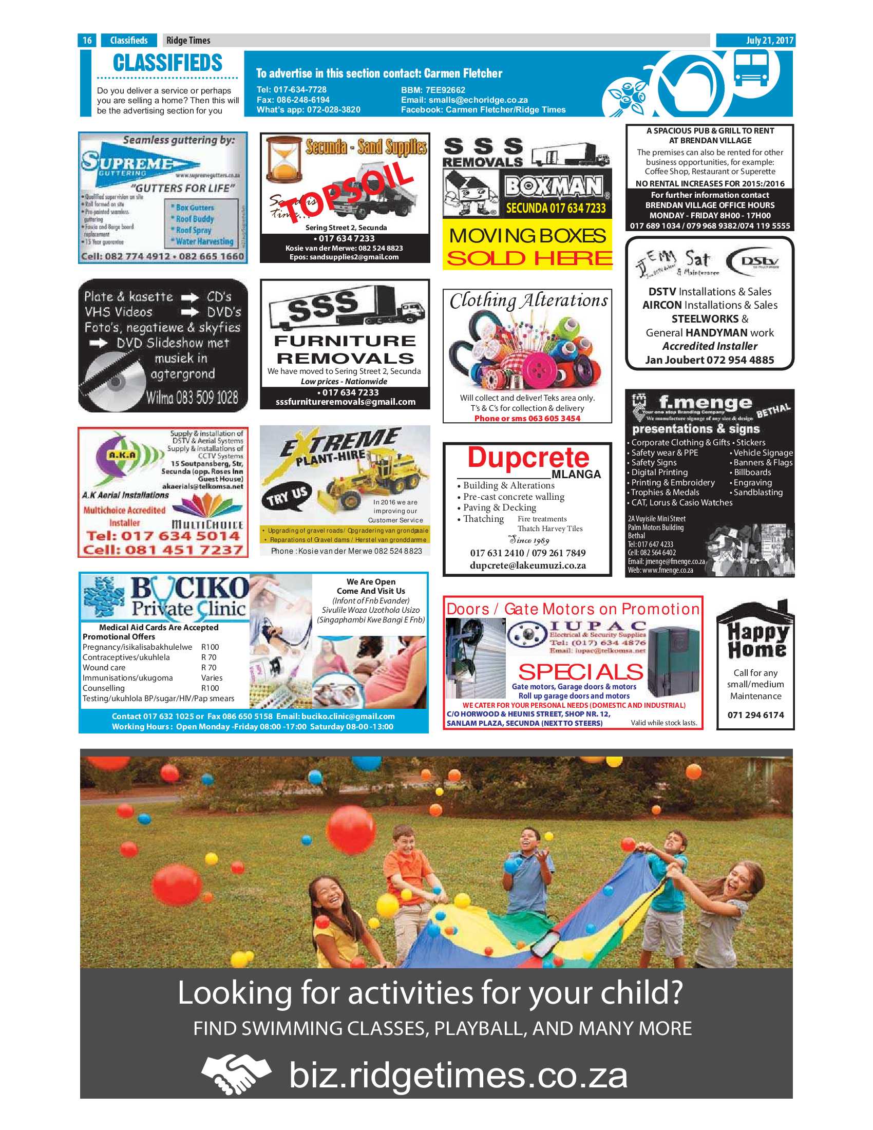 Ridge Times, 21 July 2017 page 16