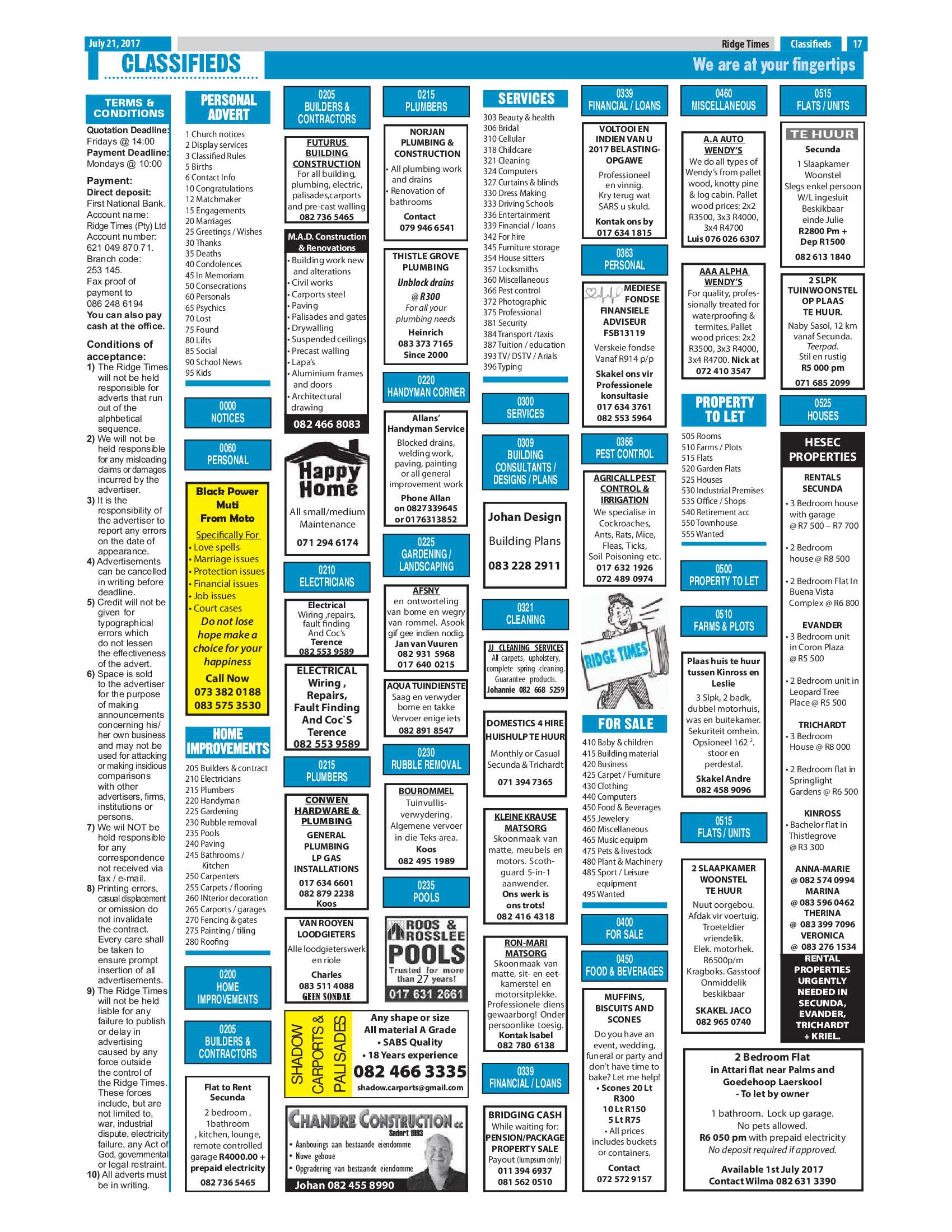 Ridge Times, 21 July 2017 page 17