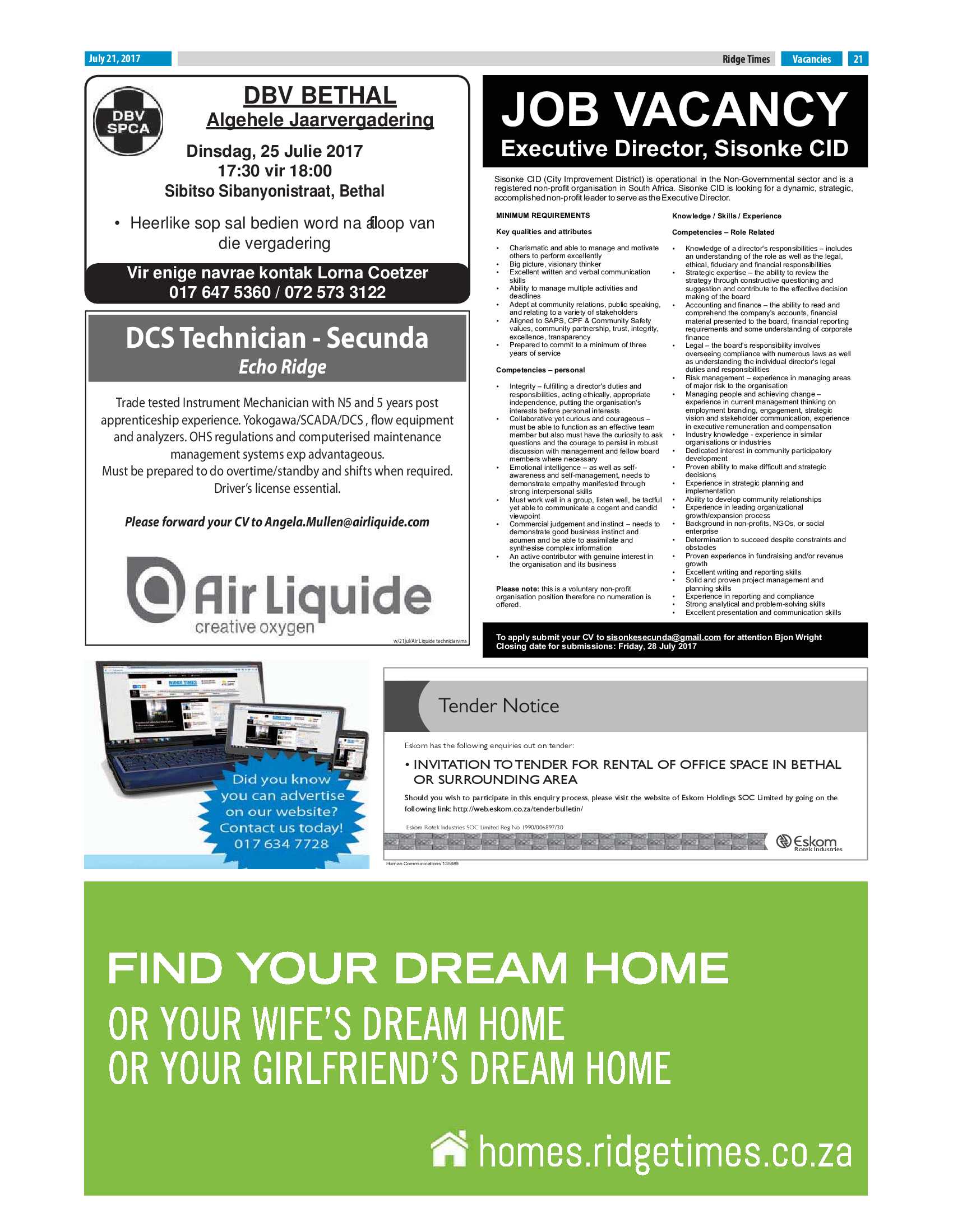 Ridge Times, 21 July 2017 page 21