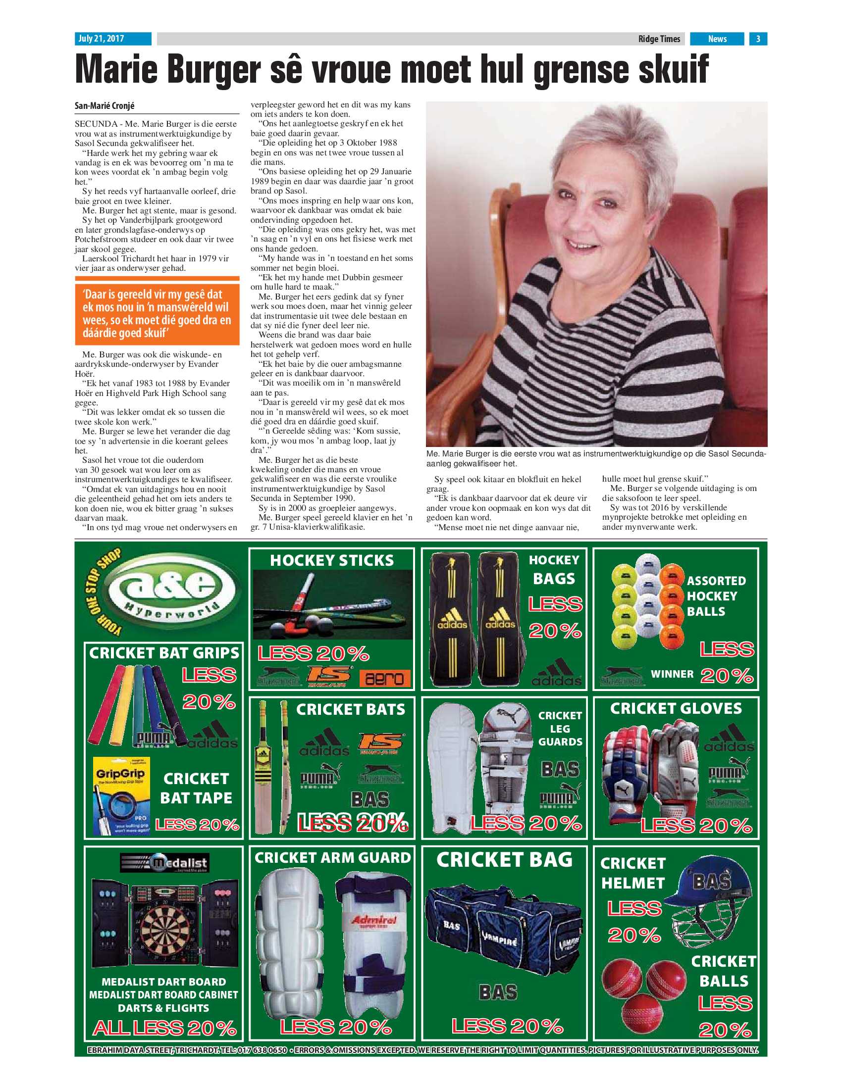 Ridge Times, 21 July 2017 page 3