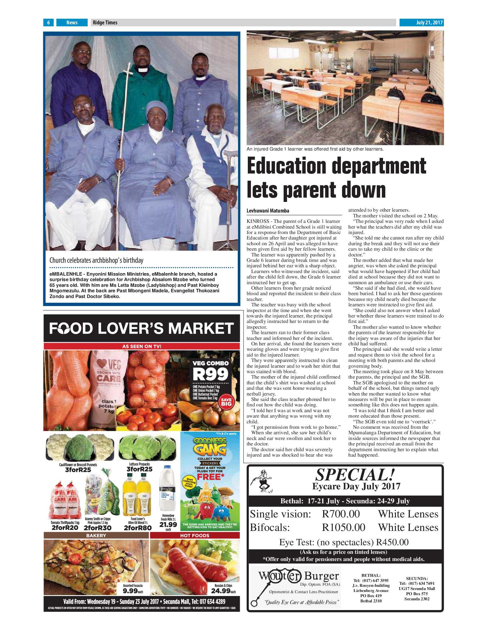 Ridge Times, 21 July 2017 page 6