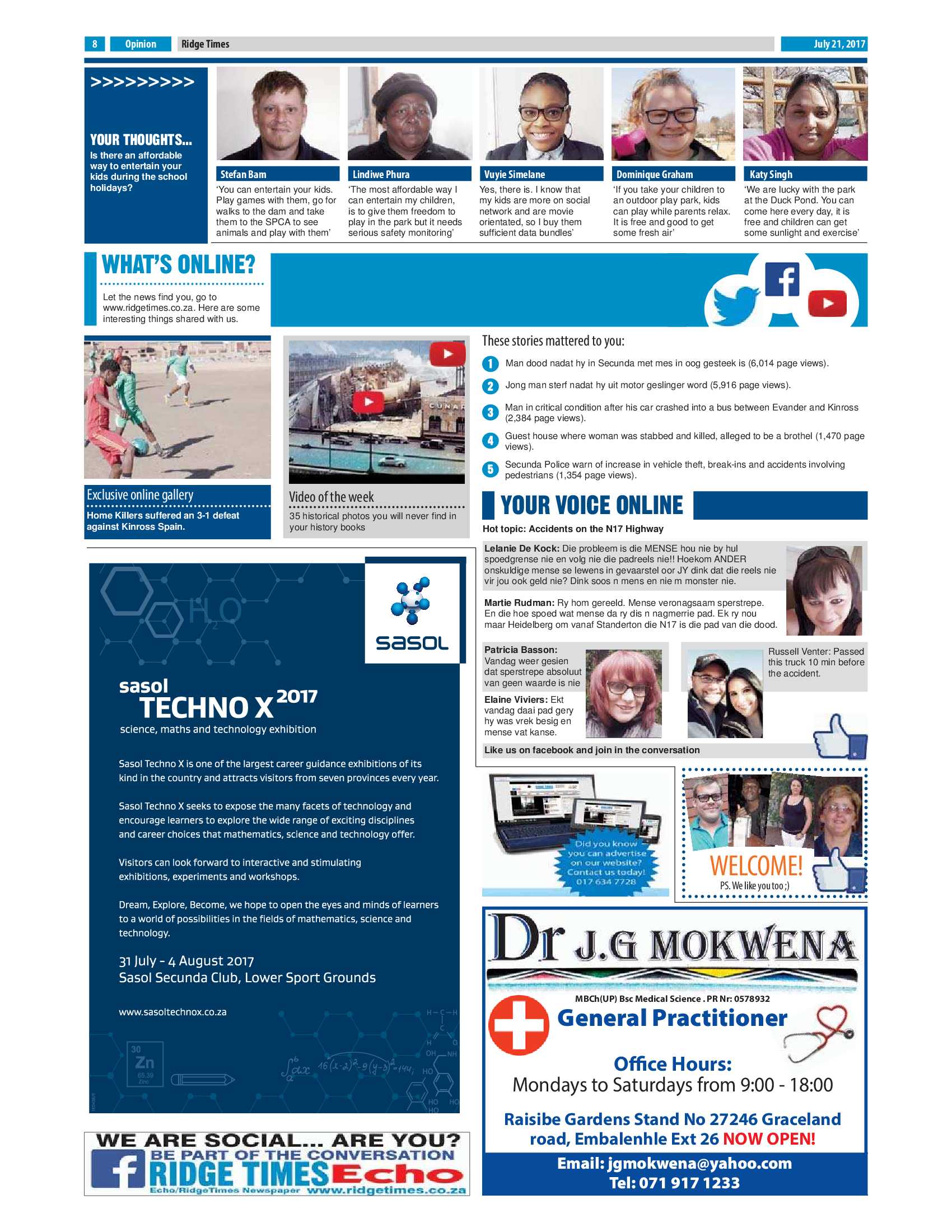 Ridge Times, 21 July 2017 page 8