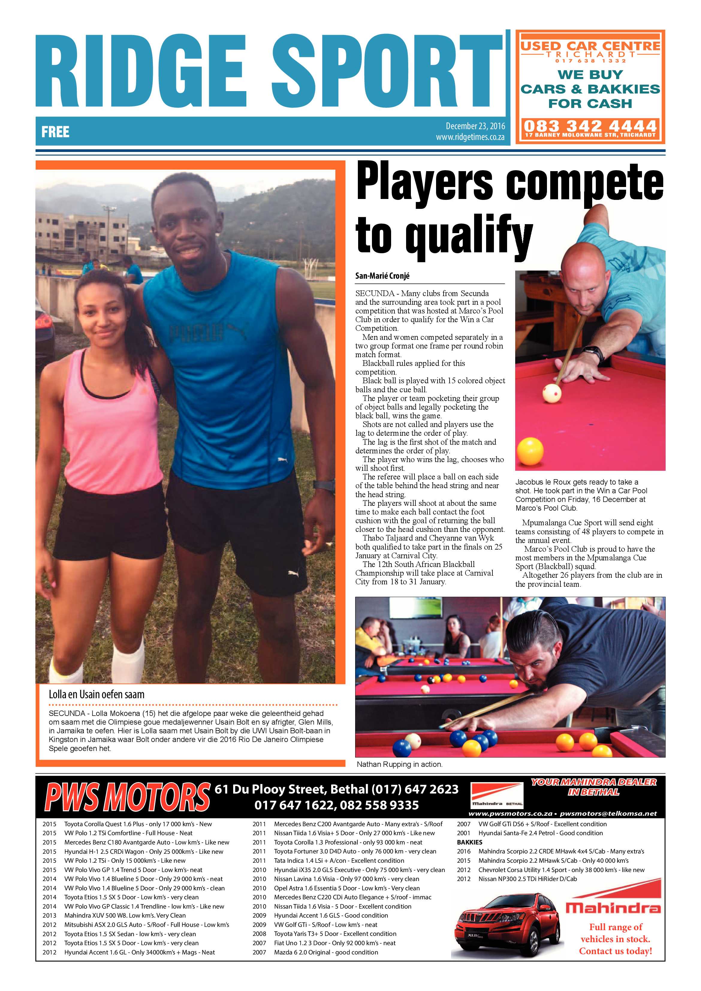 Ridge Times, 23 December 2016 page 16