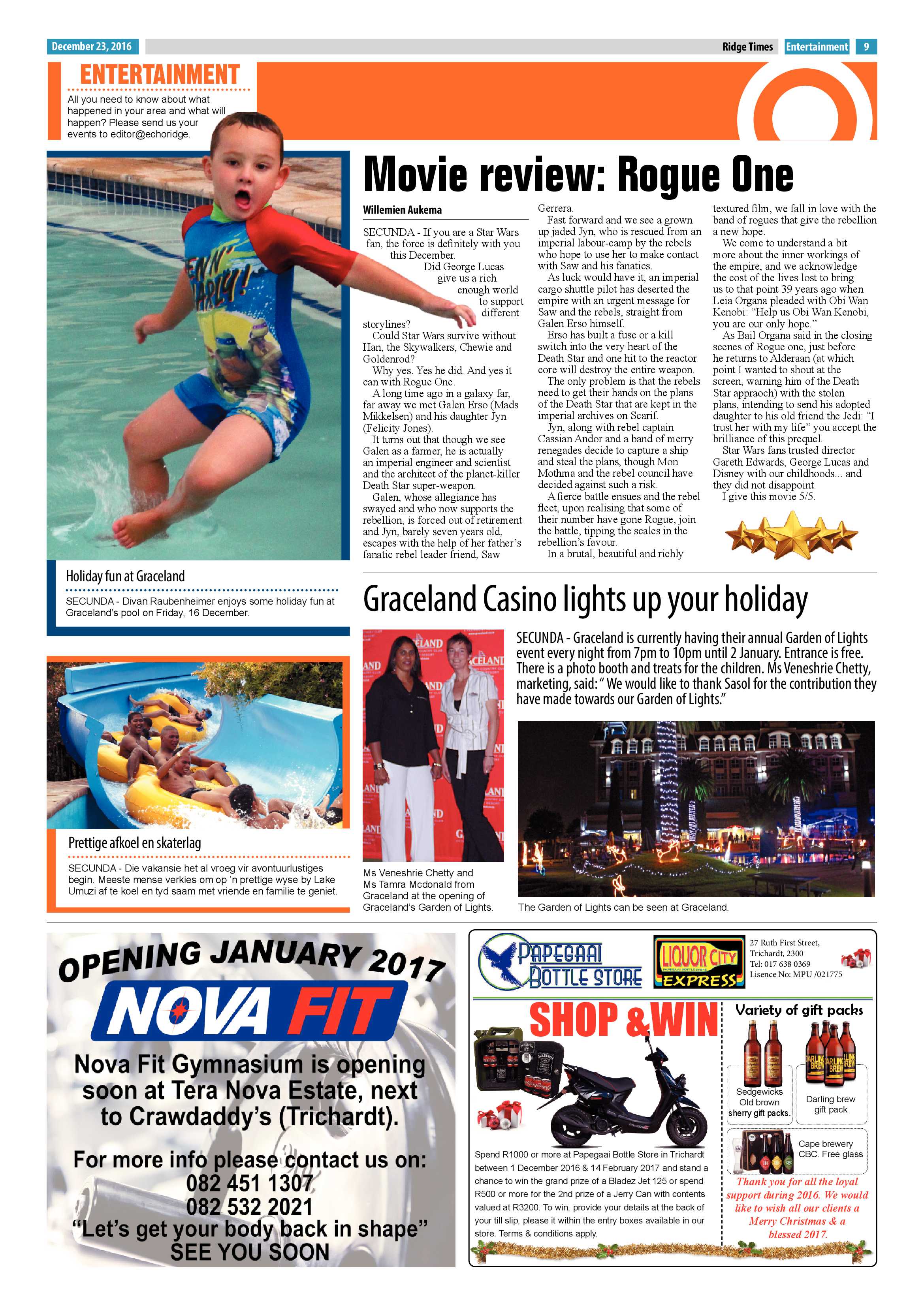 Ridge Times, 23 December 2016 page 9