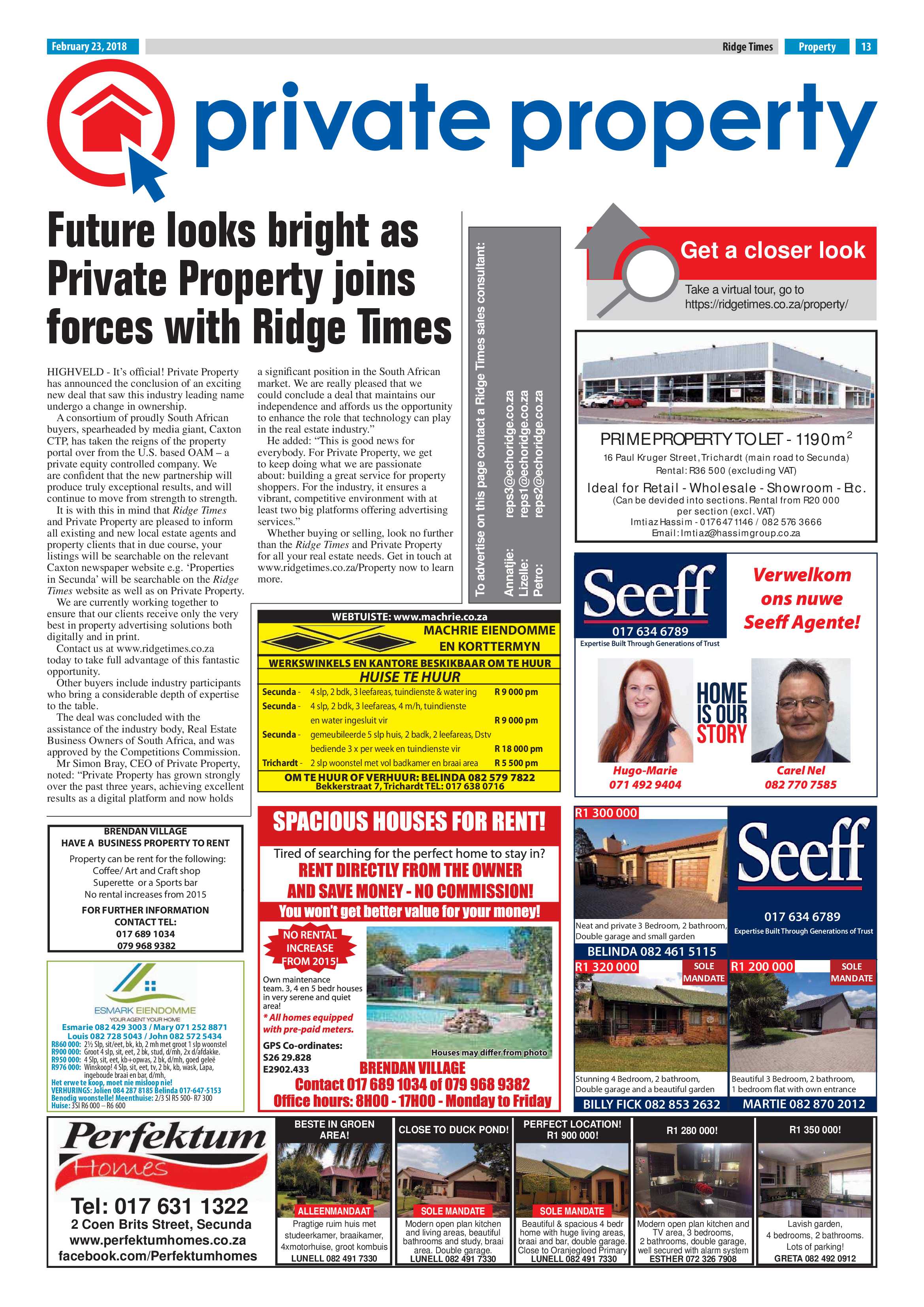 Ridge Times, 23 February 2018 page 13