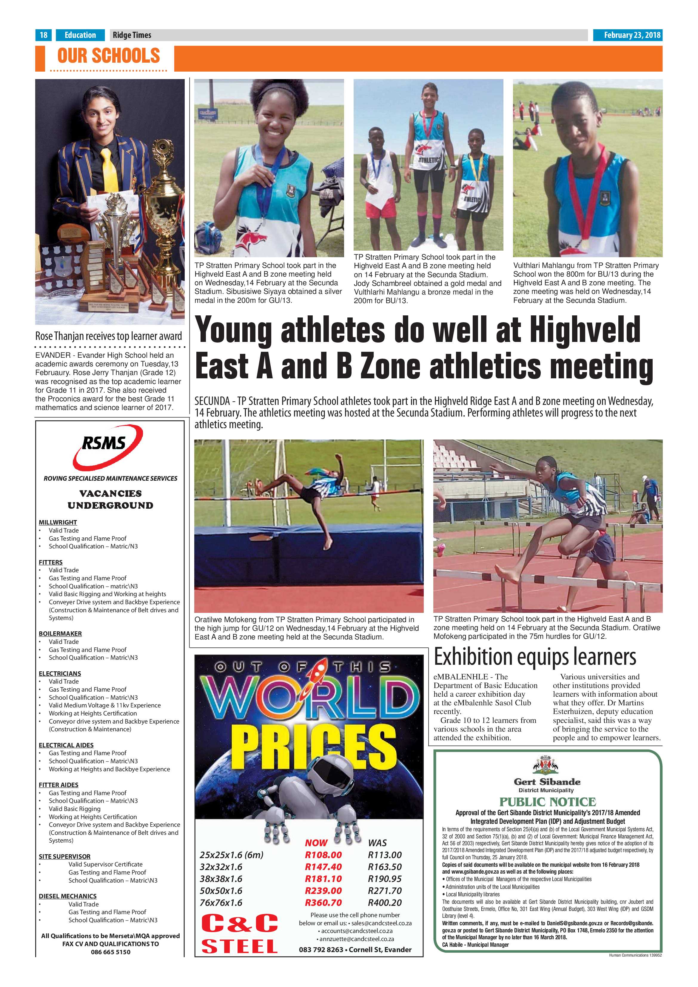 Ridge Times, 23 February 2018 page 18