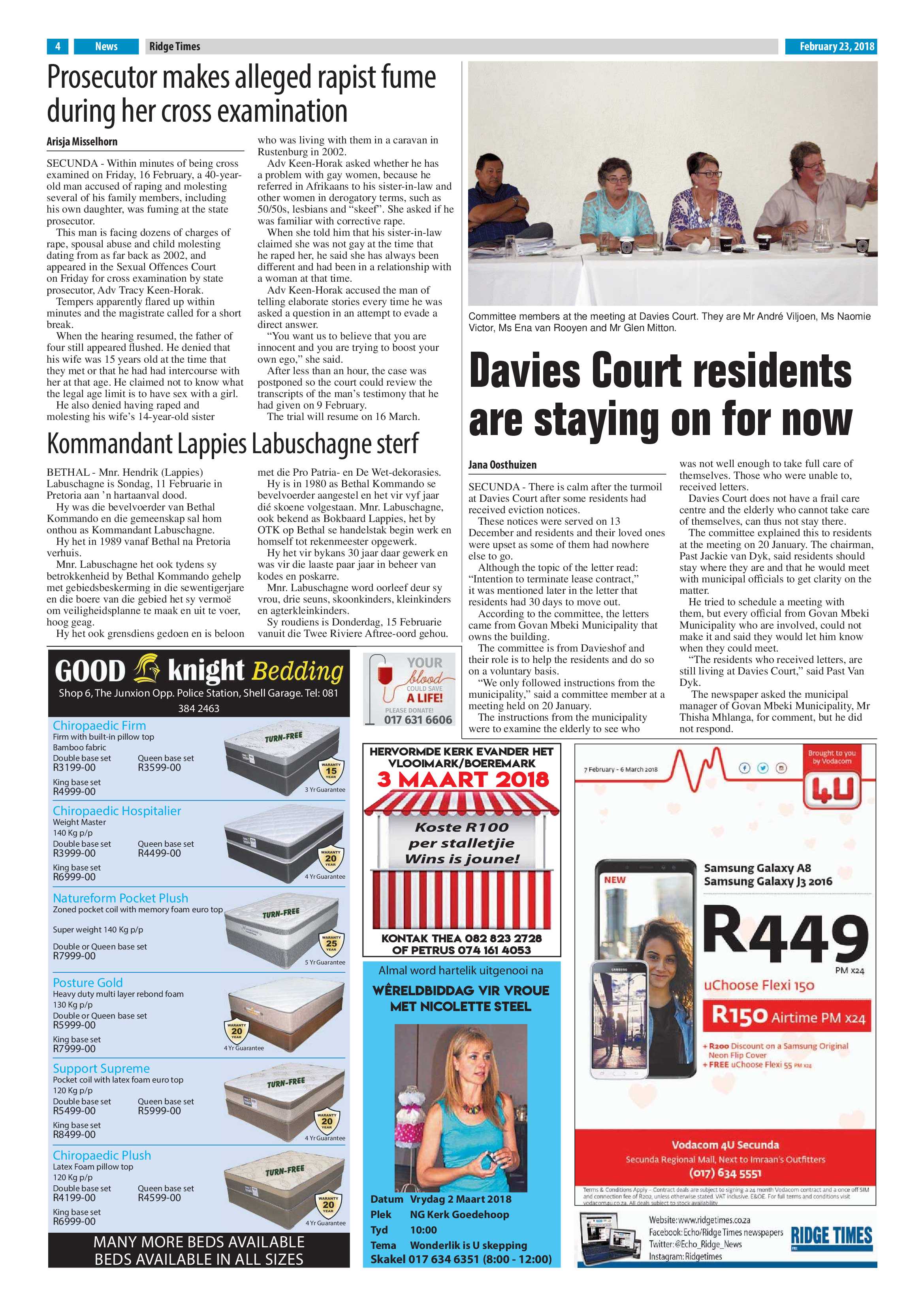 Ridge Times, 23 February 2018 page 4