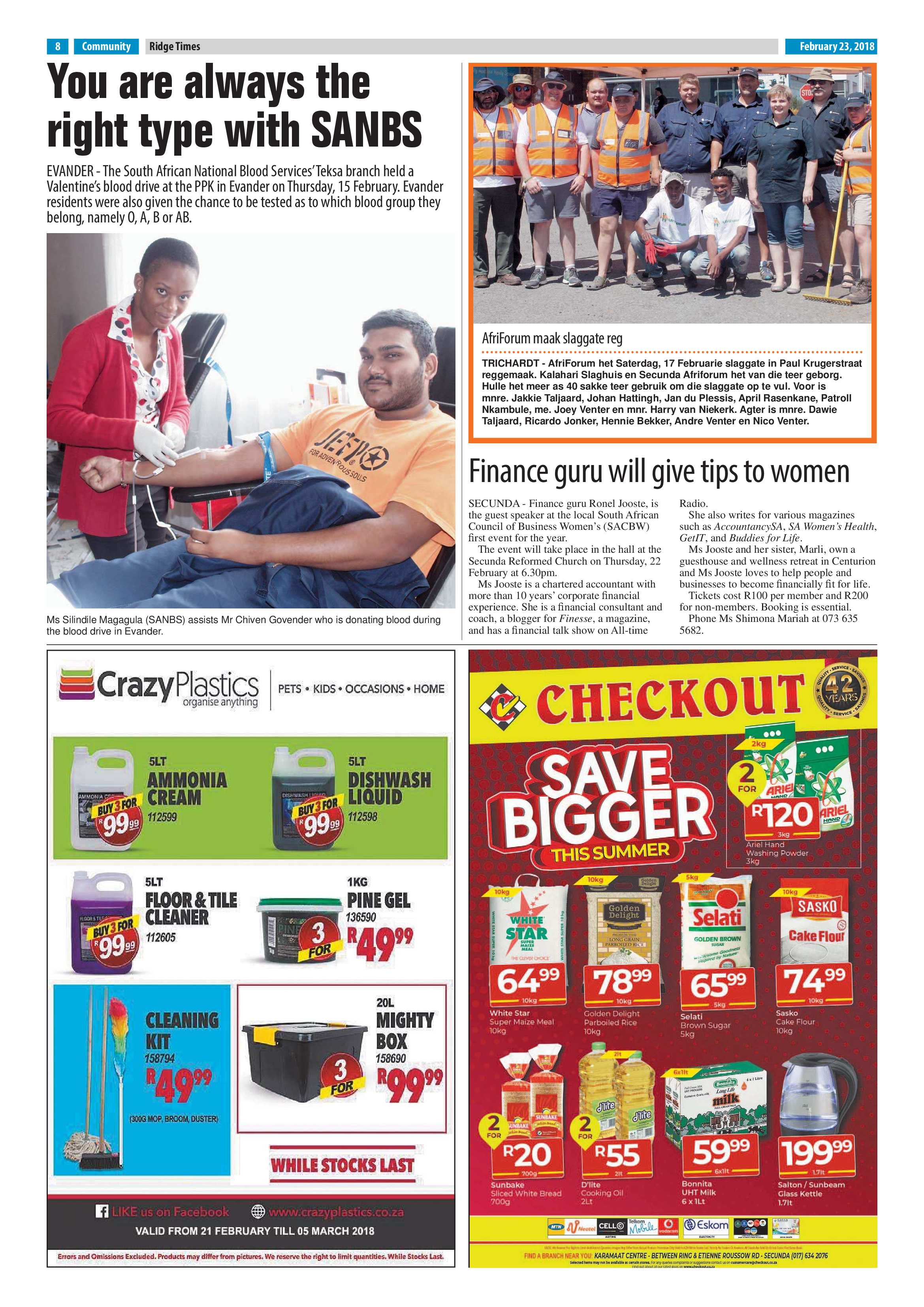 Ridge Times, 23 February 2018 page 8