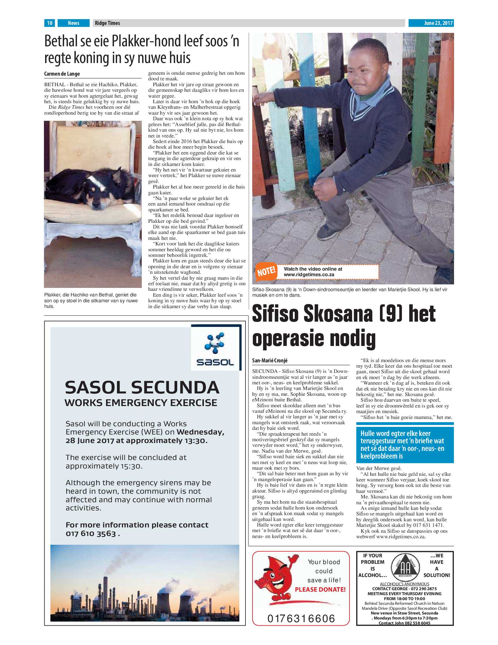 Ridge Times, 23 June 2017 page 10
