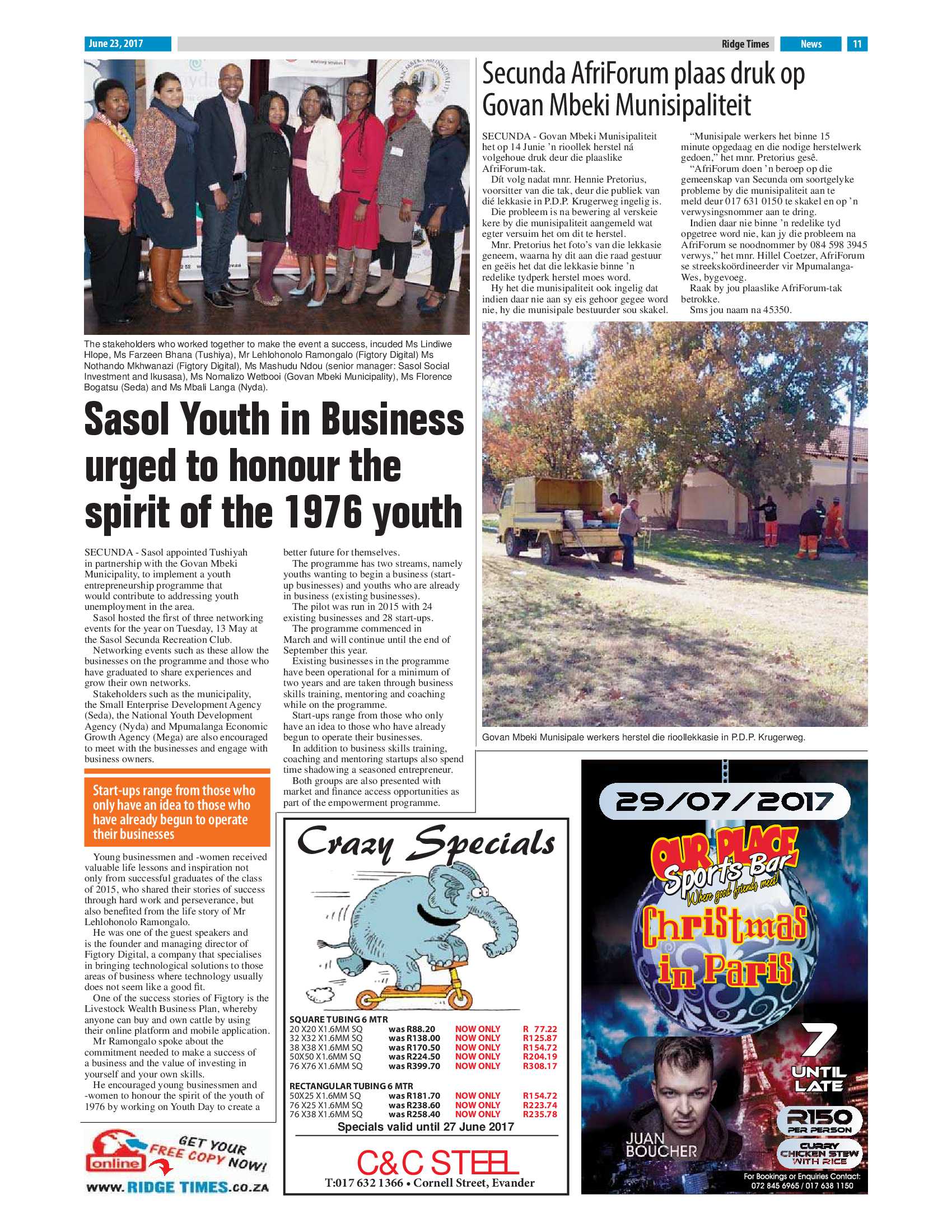 Ridge Times, 23 June 2017 page 11