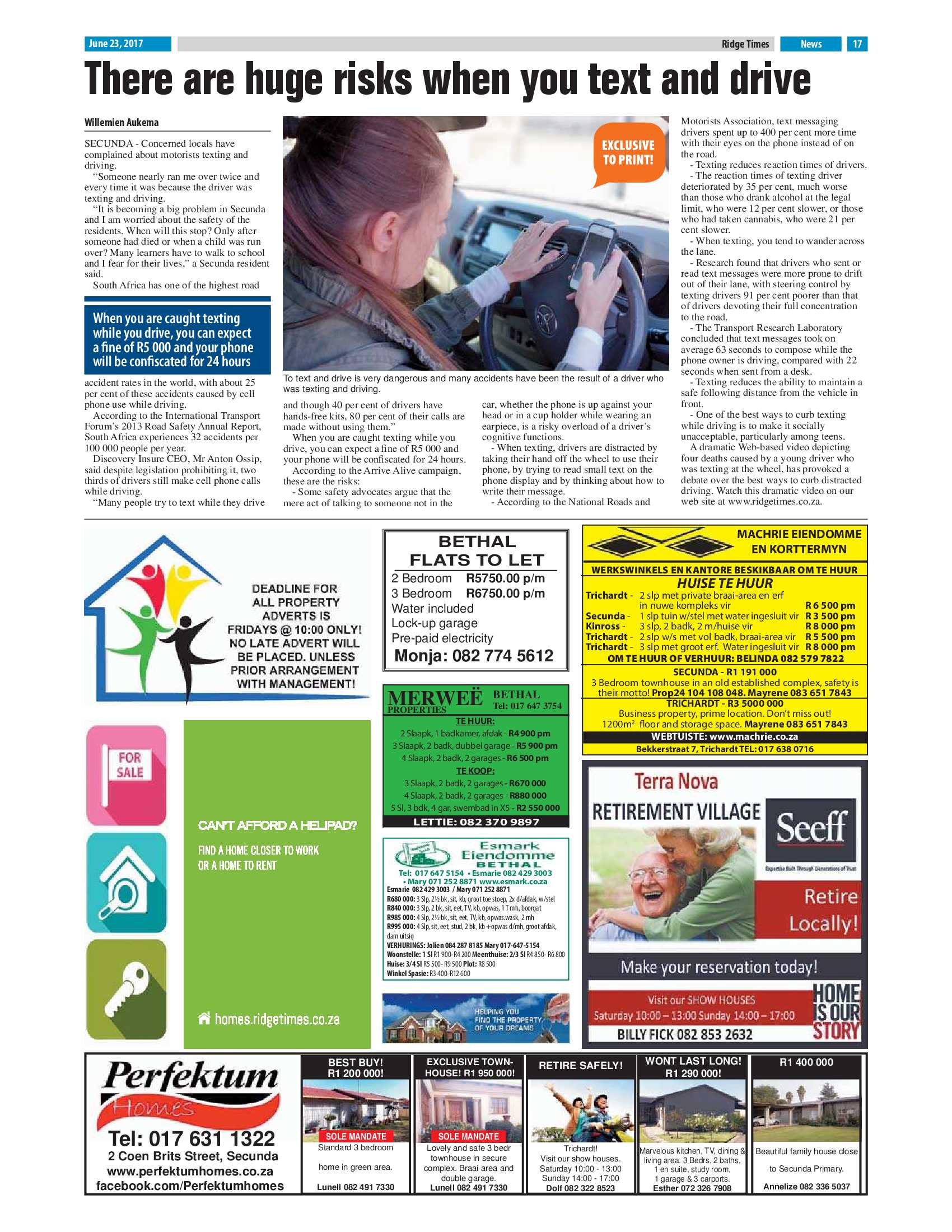 Ridge Times, 23 June 2017 page 17