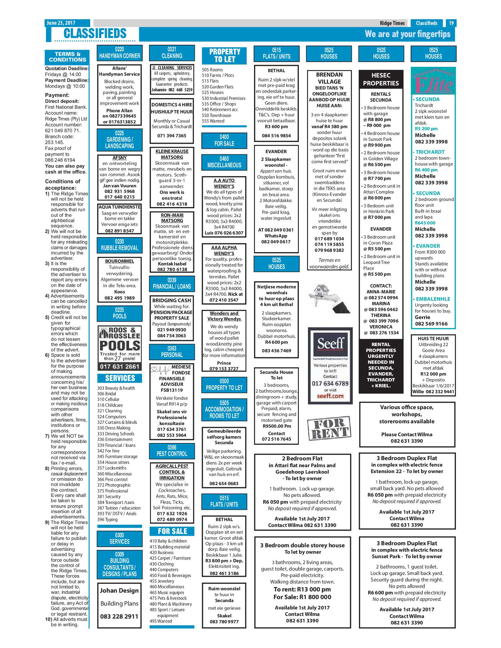 Ridge Times, 23 June 2017 page 19