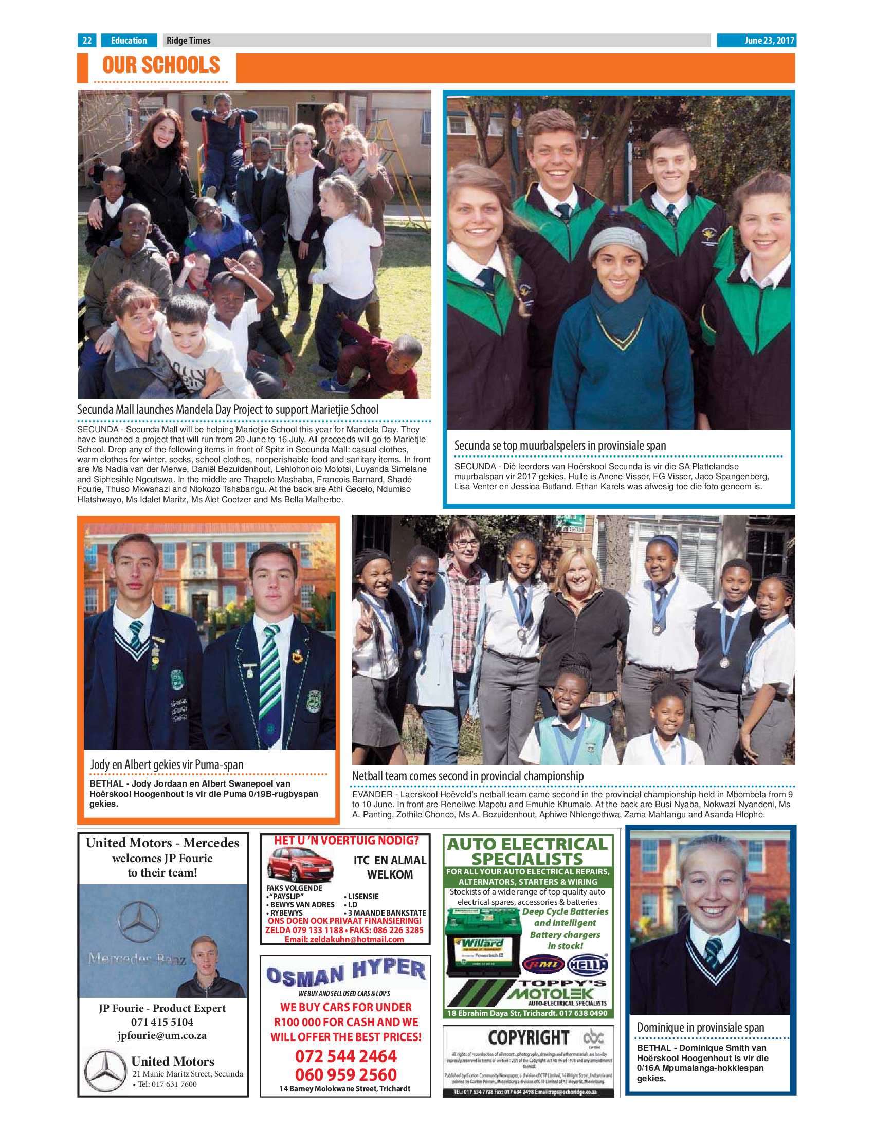 Ridge Times, 23 June 2017 page 22