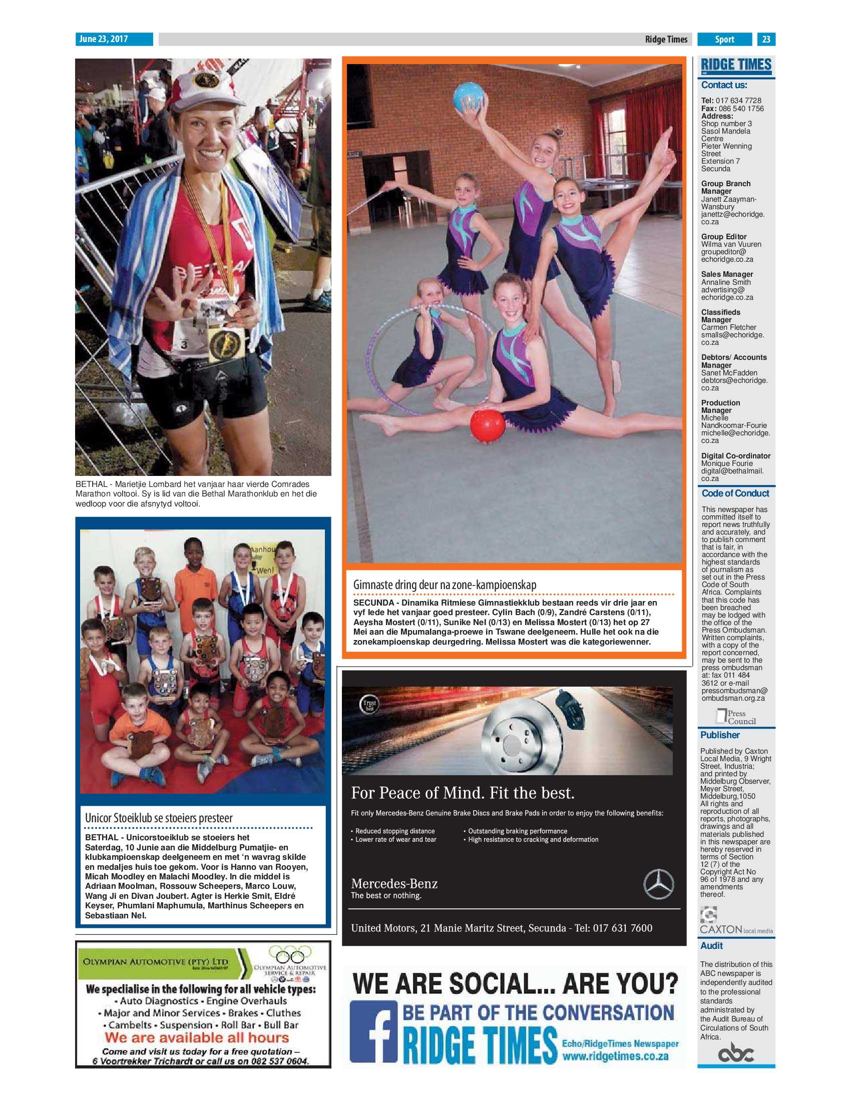 Ridge Times, 23 June 2017 page 23