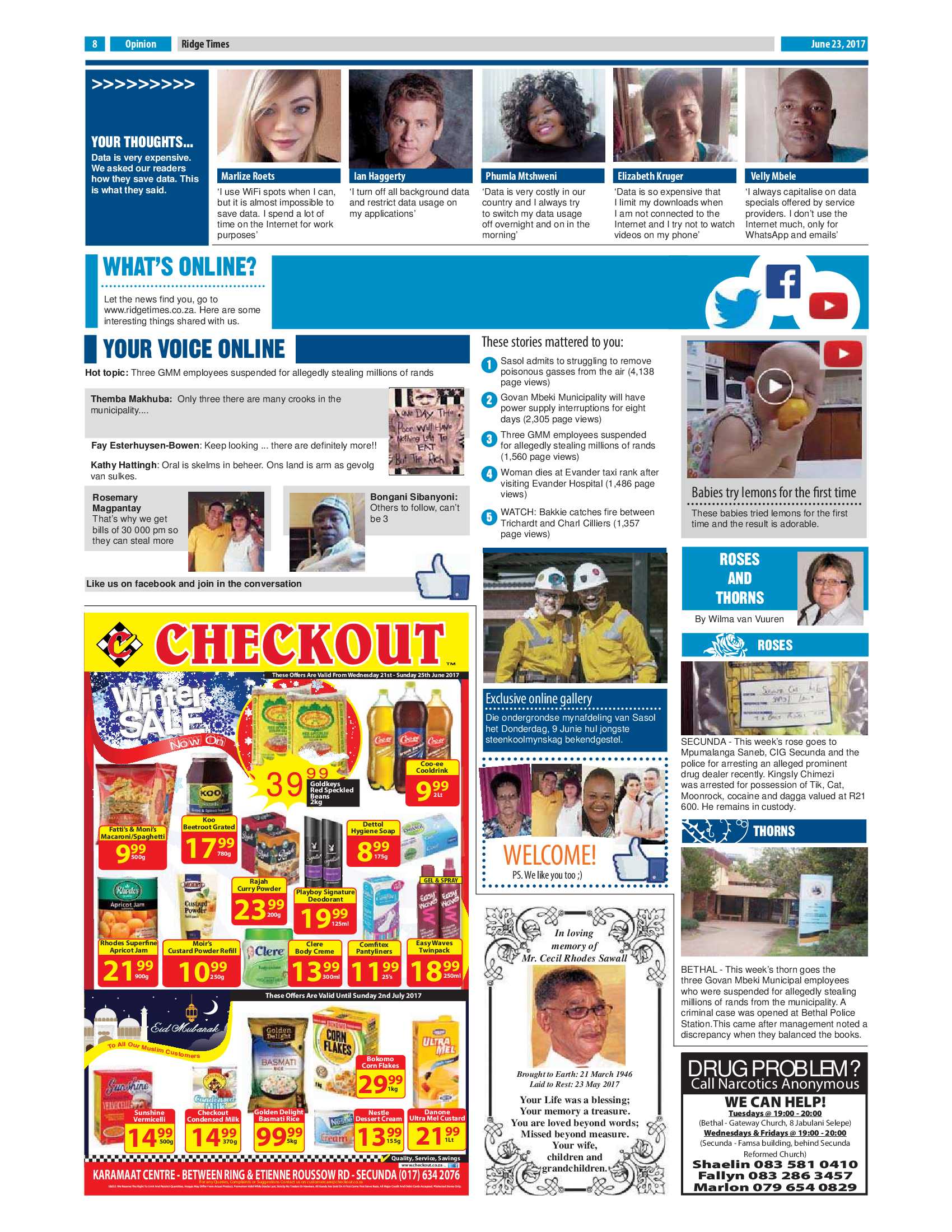 Ridge Times, 23 June 2017 page 8