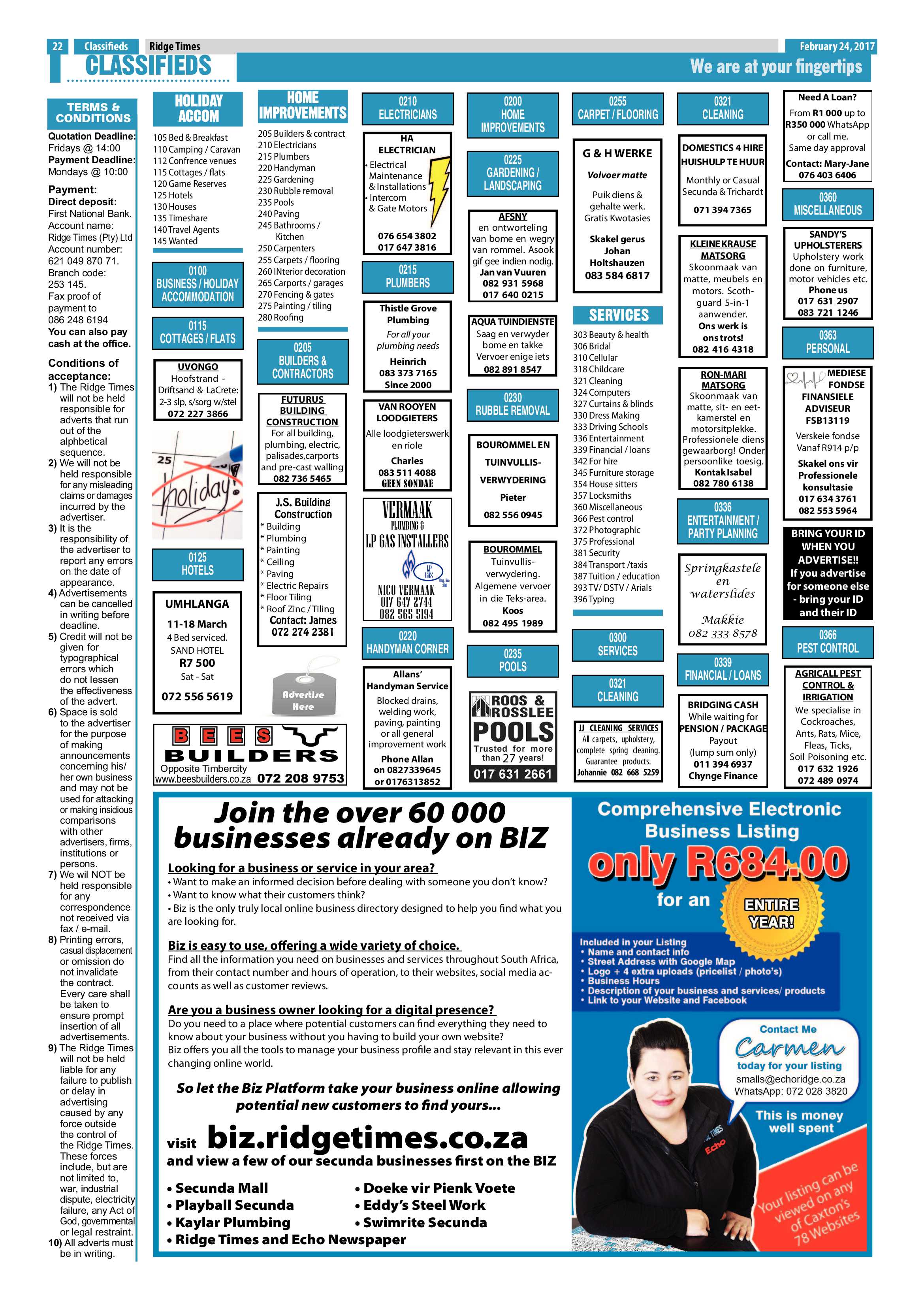 Ridge Times, 24 February 2017 page 22