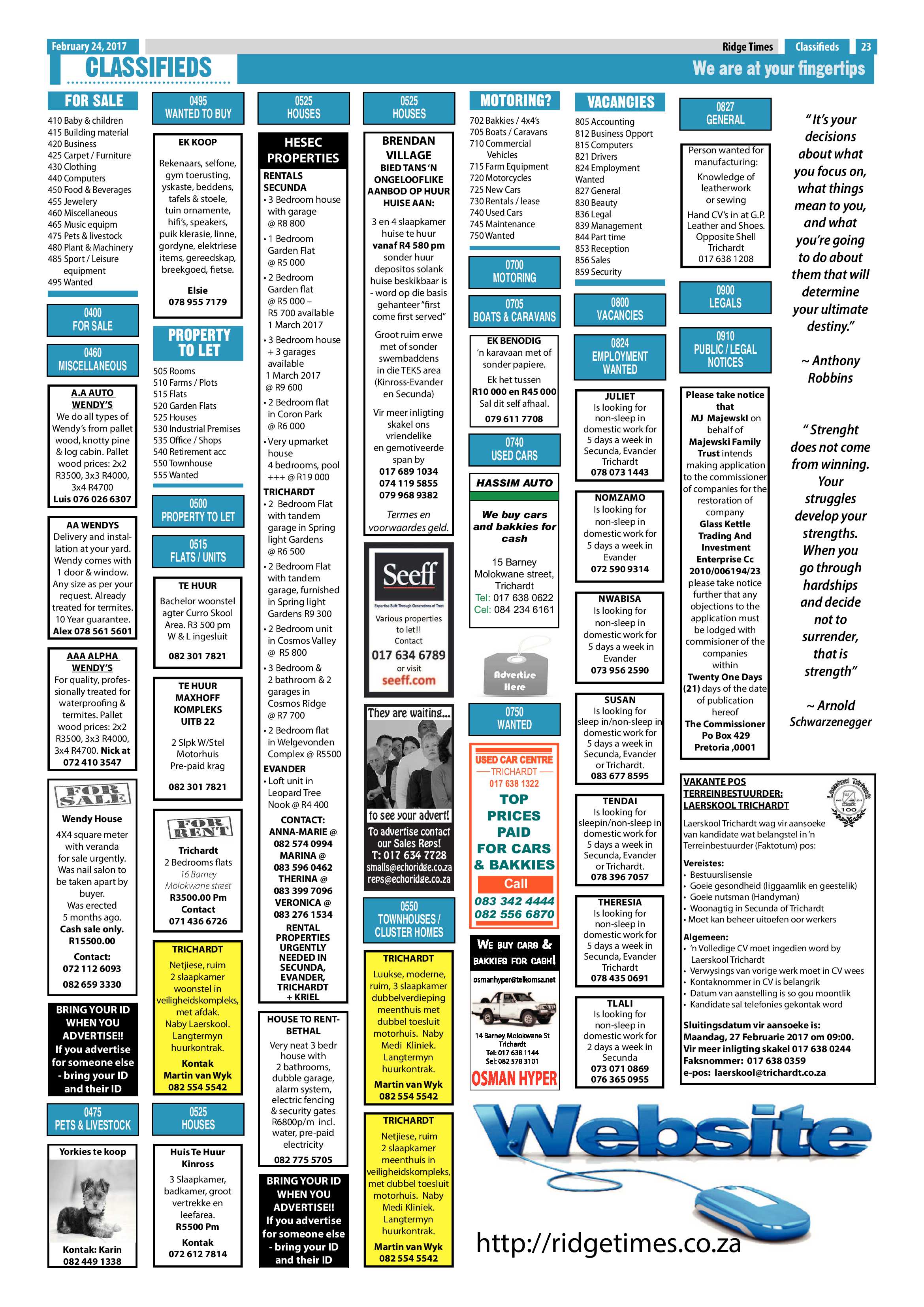 Ridge Times, 24 February 2017 page 23