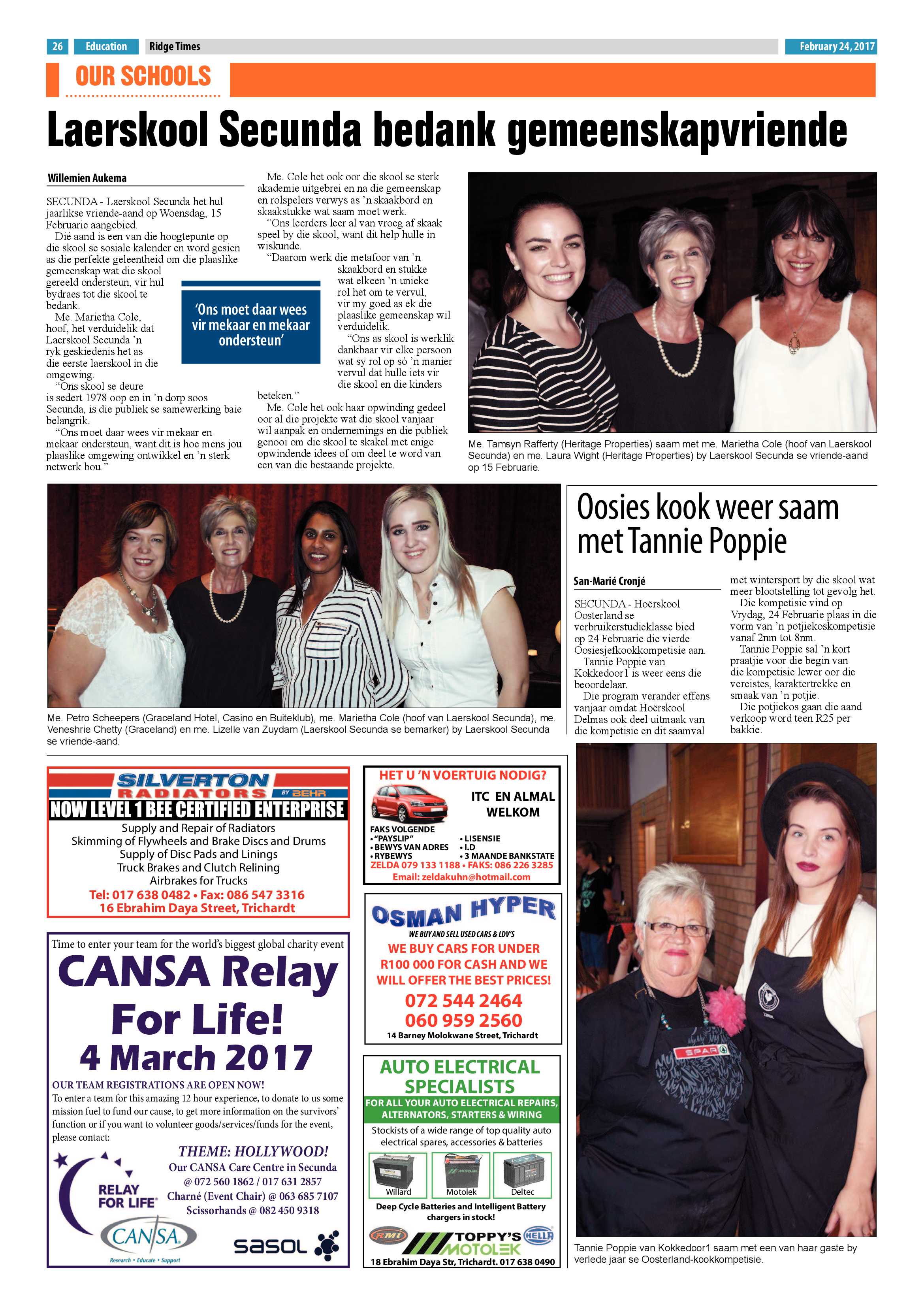 Ridge Times, 24 February 2017 page 26