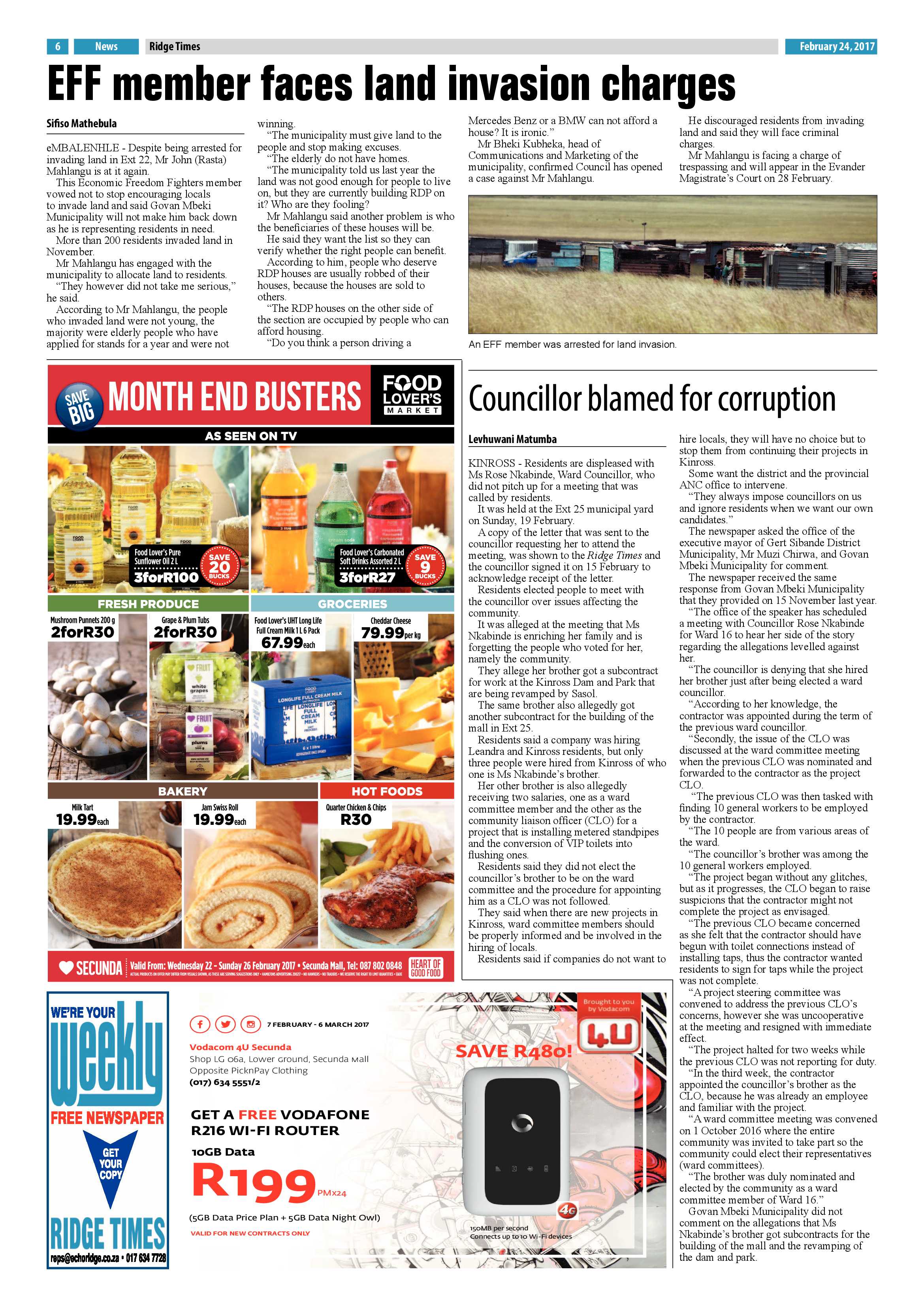 Ridge Times, 24 February 2017 page 6