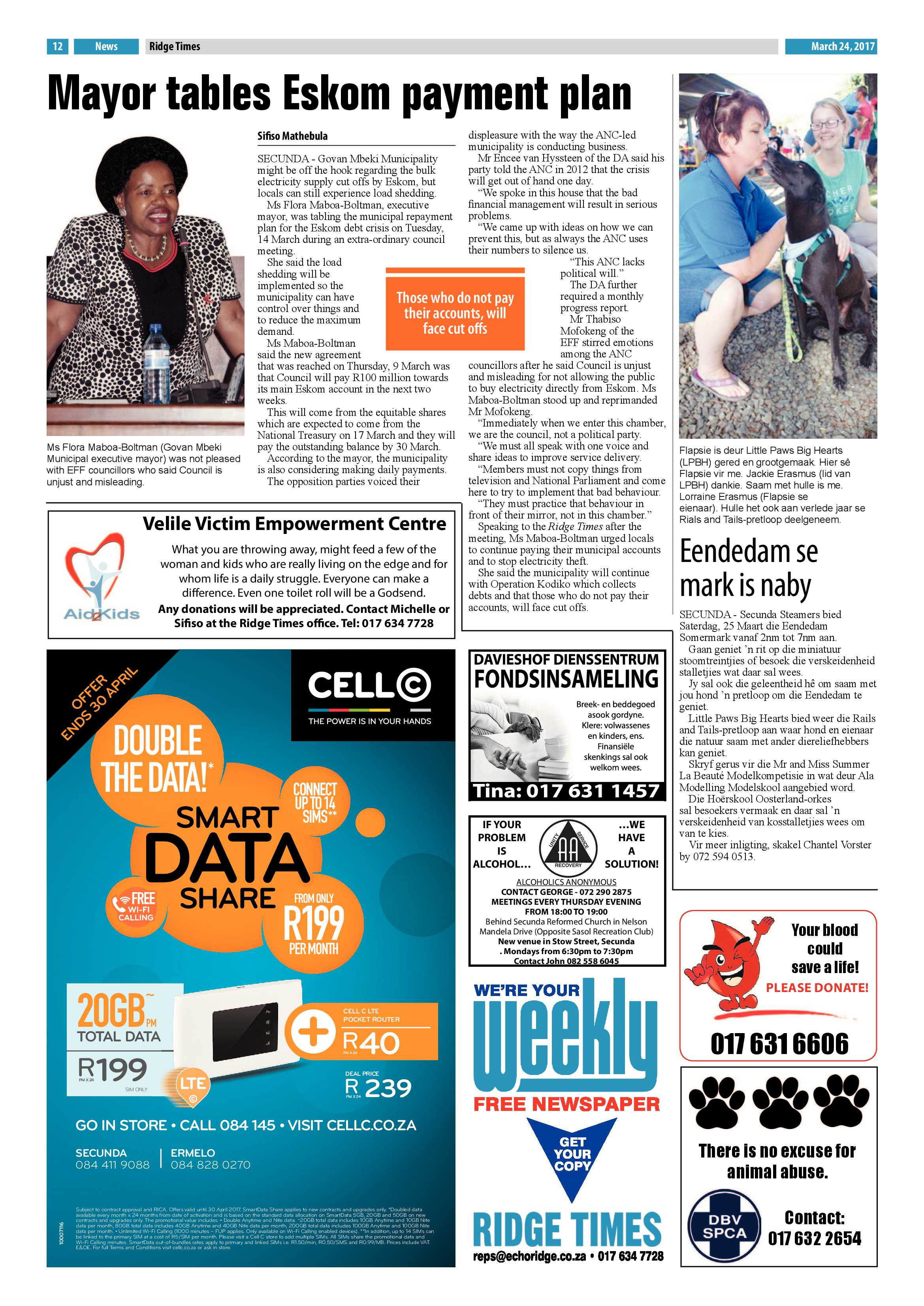 Ridge Times, 24 March 2017 page 12