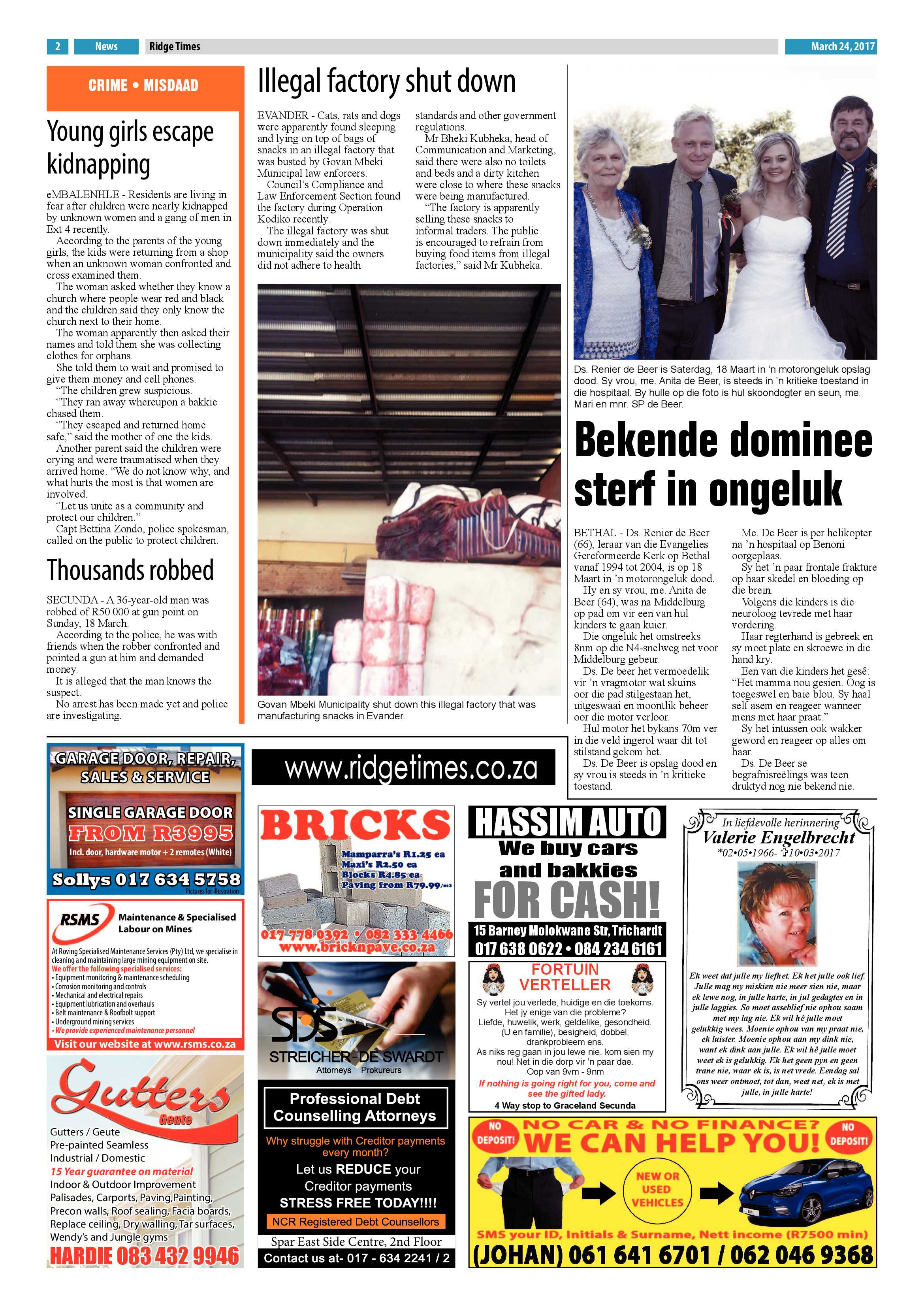 Ridge Times, 24 March 2017 page 2