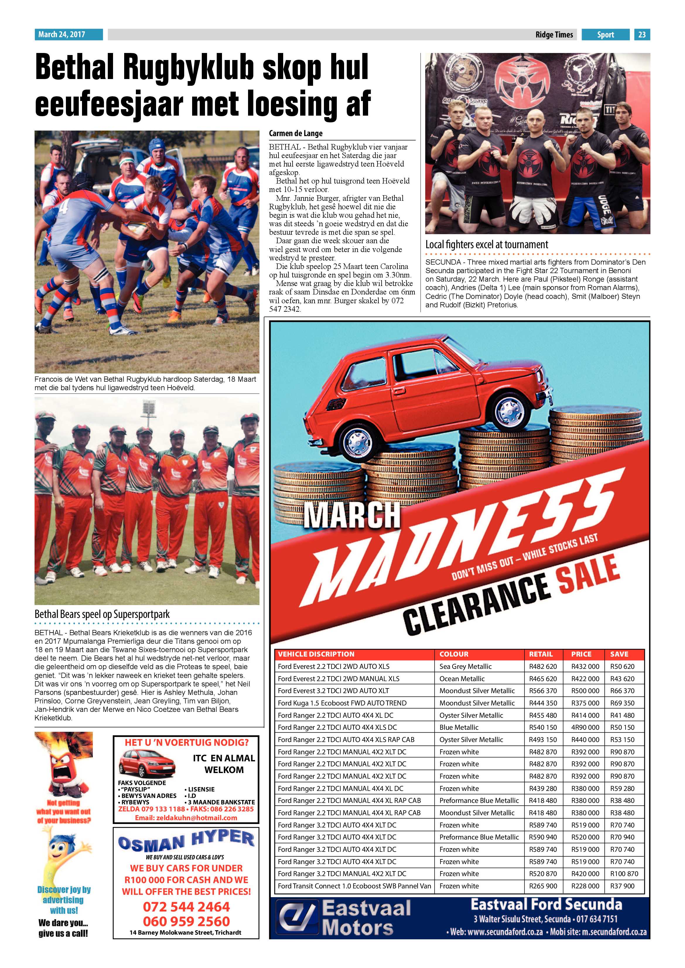 Ridge Times, 24 March 2017 page 23