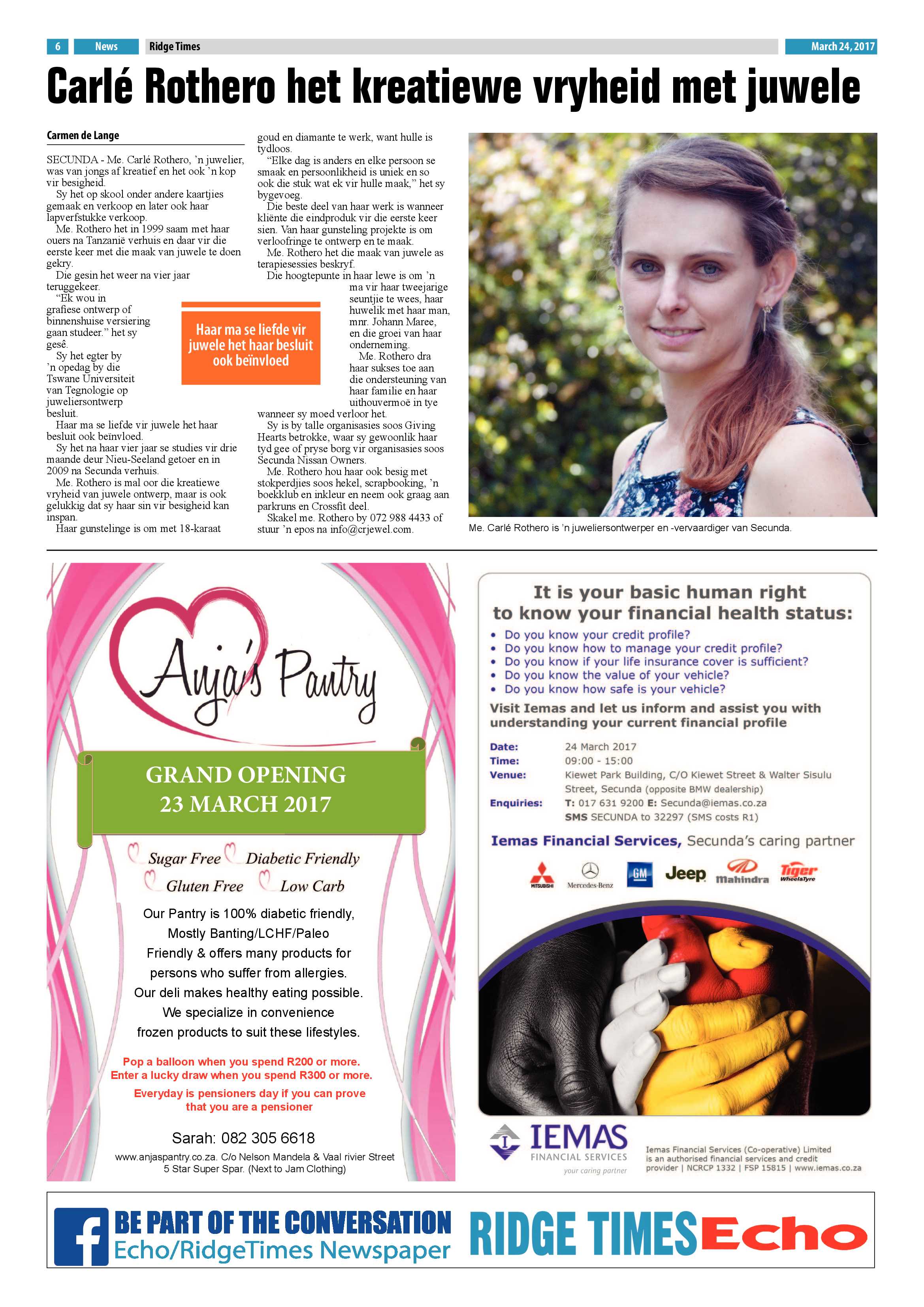 Ridge Times, 24 March 2017 page 6