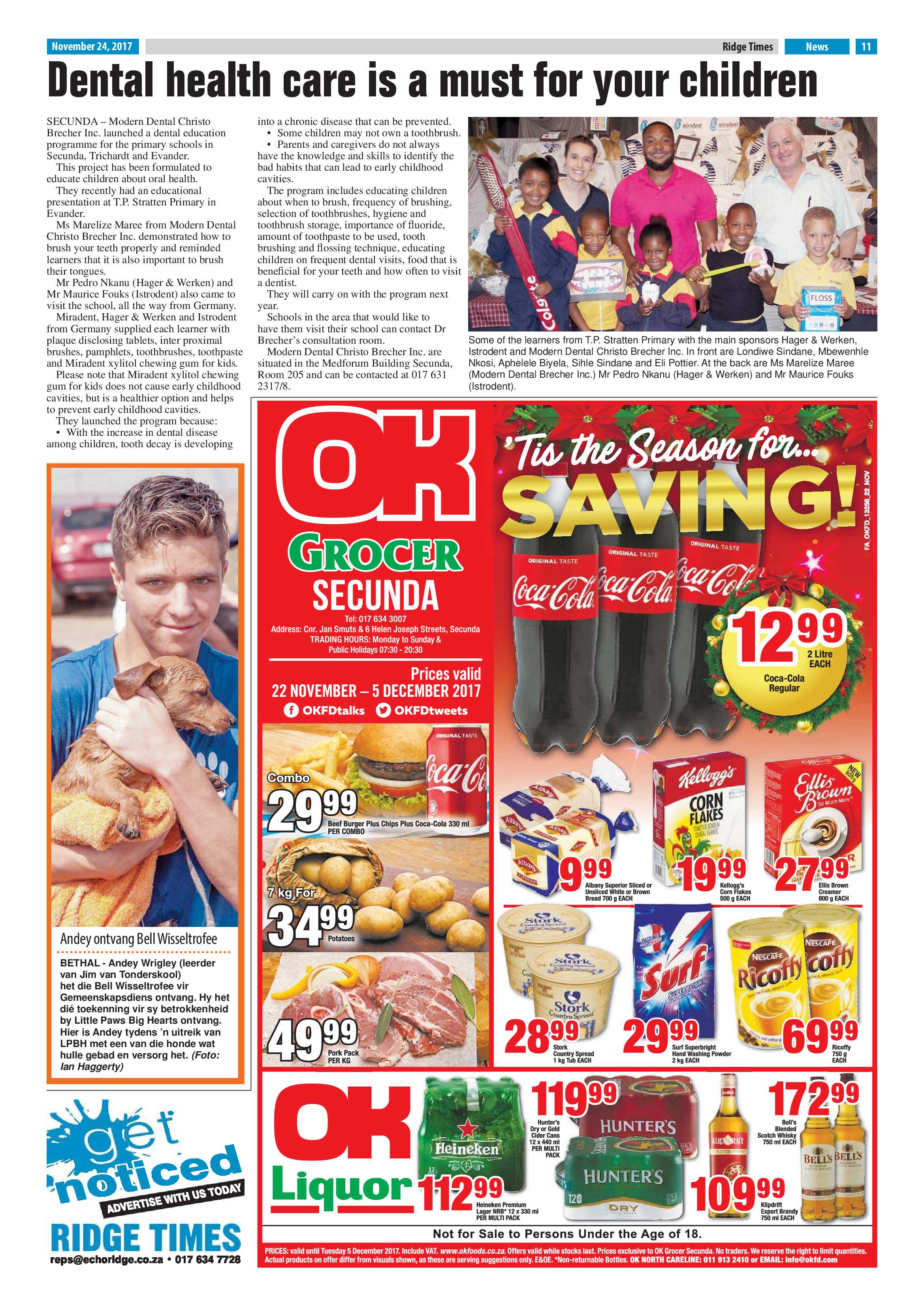 Ridge Times, 24 November 2017 page 11