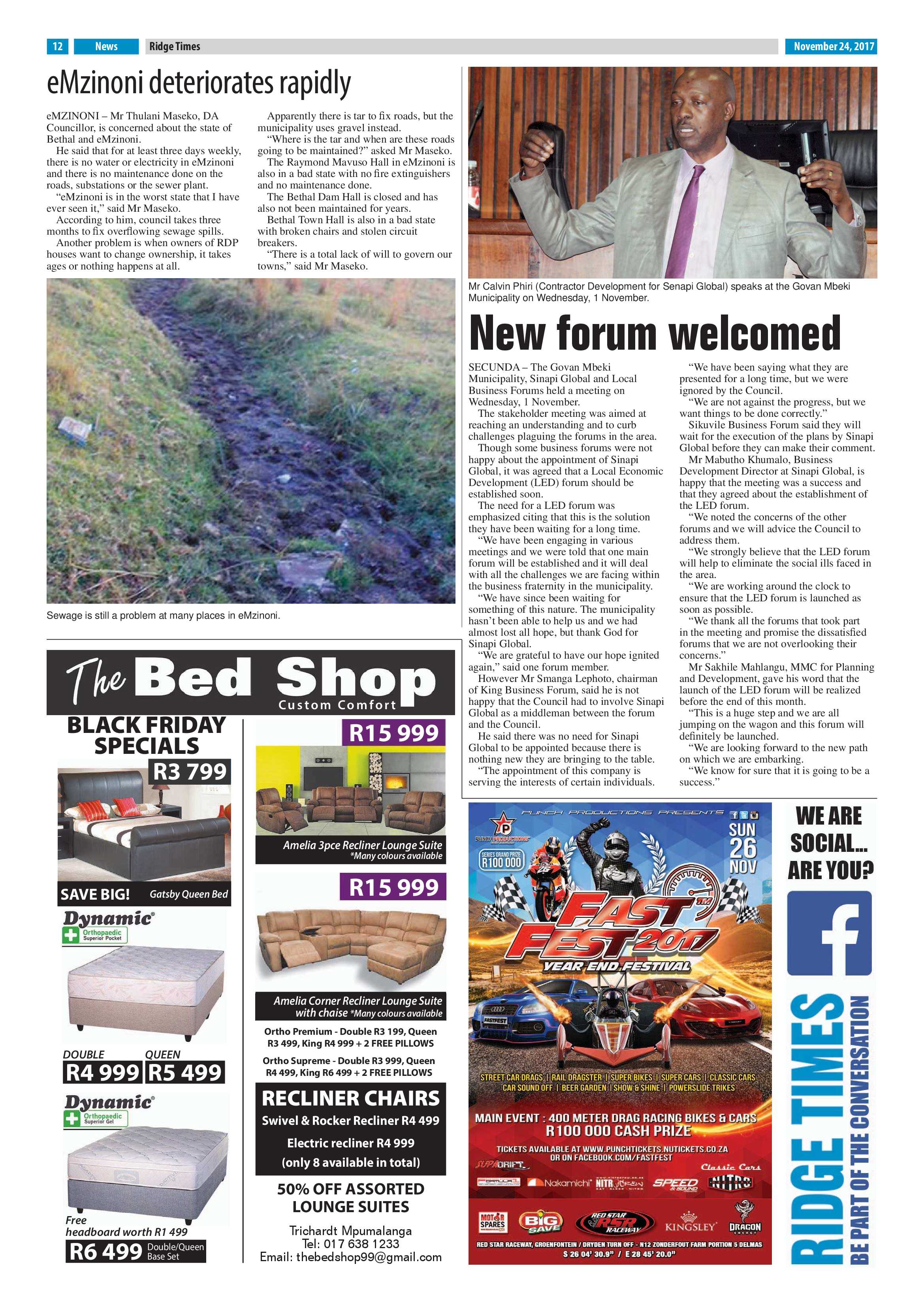 Ridge Times, 24 November 2017 page 12