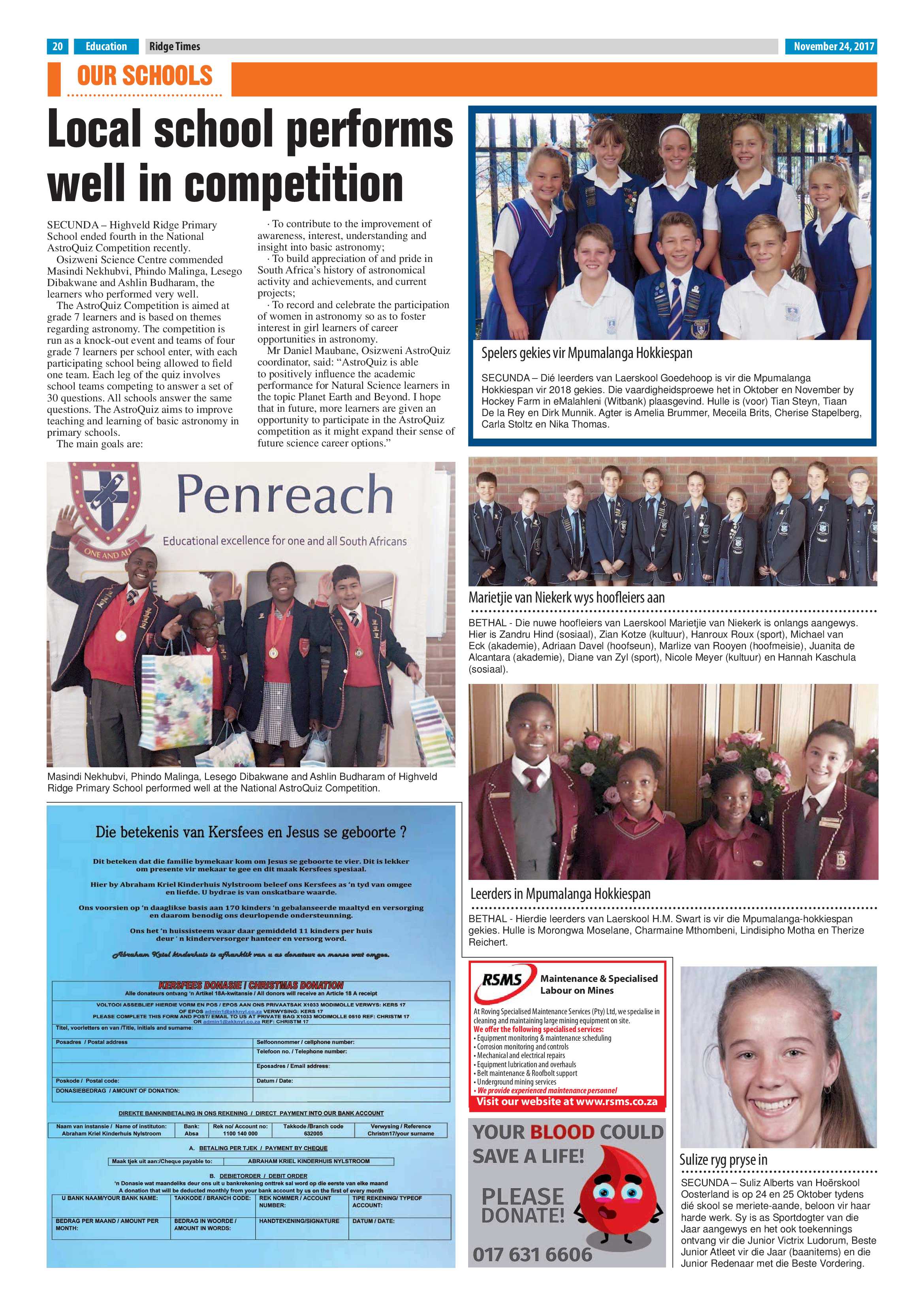 Ridge Times, 24 November 2017 page 19