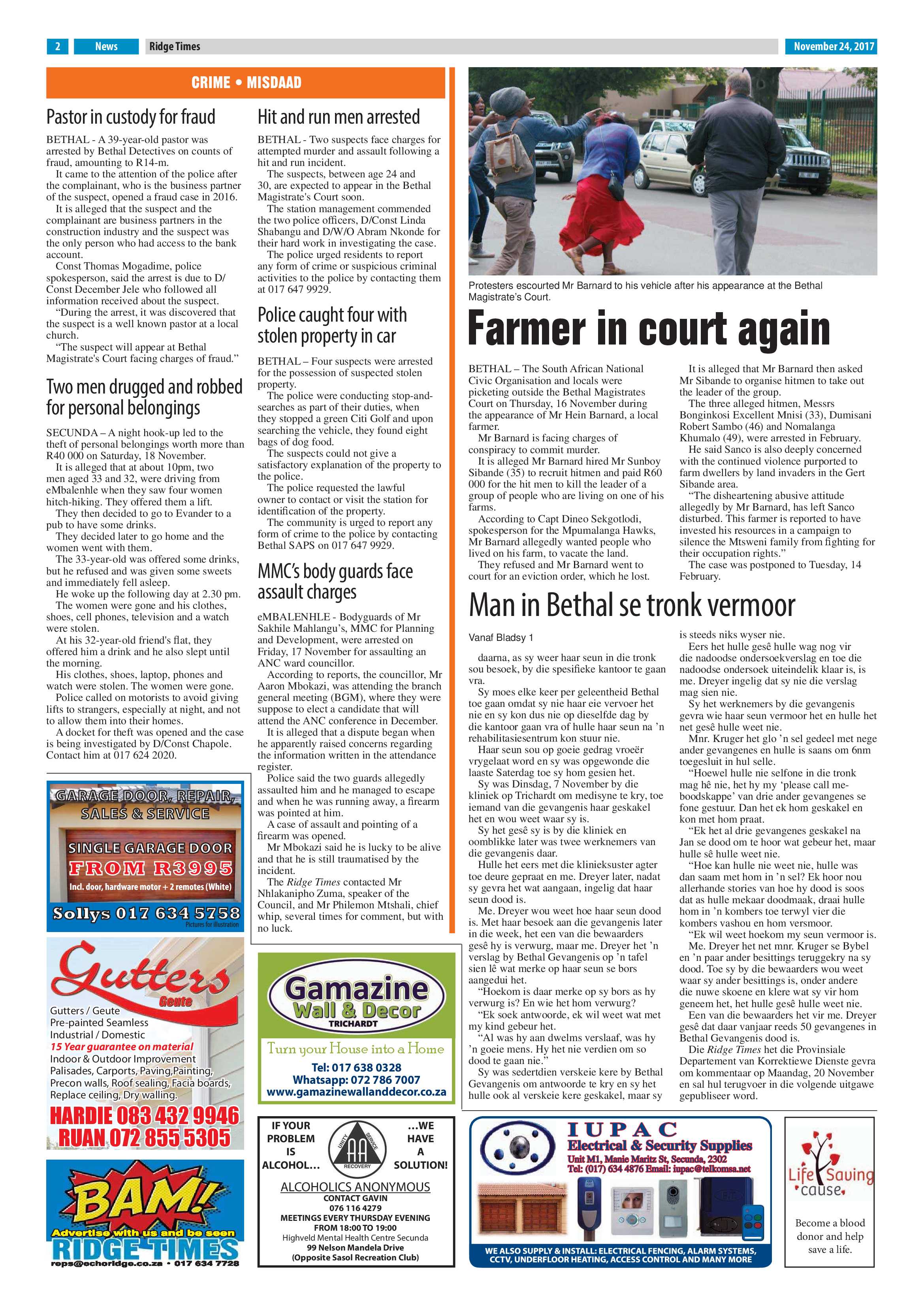 Ridge Times, 24 November 2017 page 2