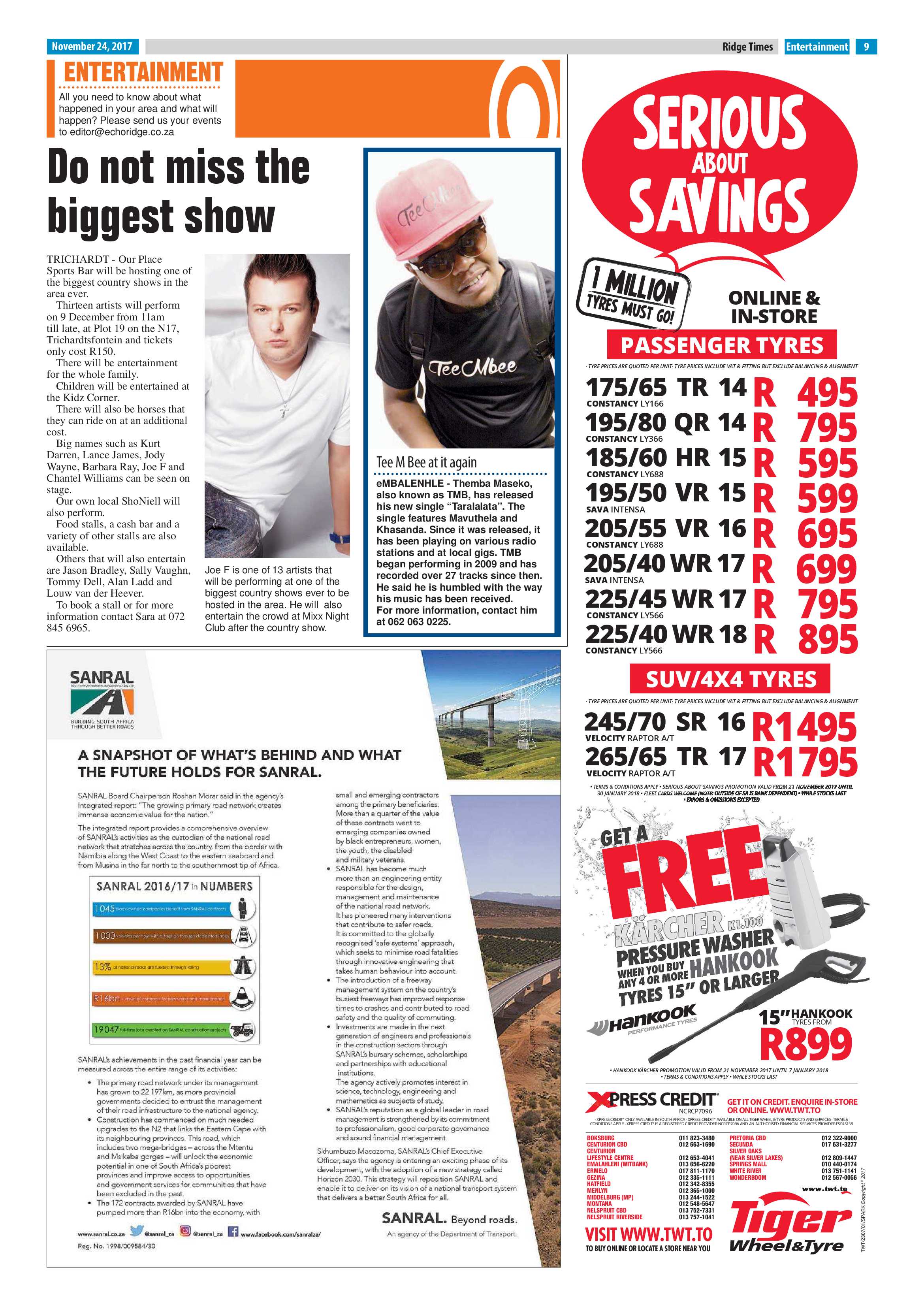 Ridge Times, 24 November 2017 page 9