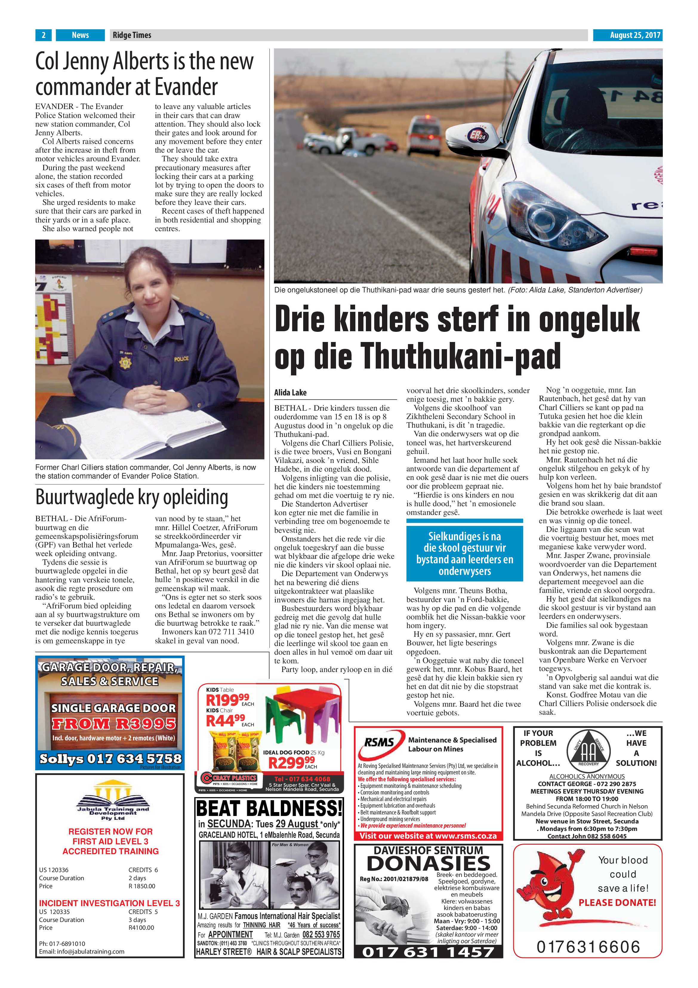 Ridge Times, 25 August 2017 page 2