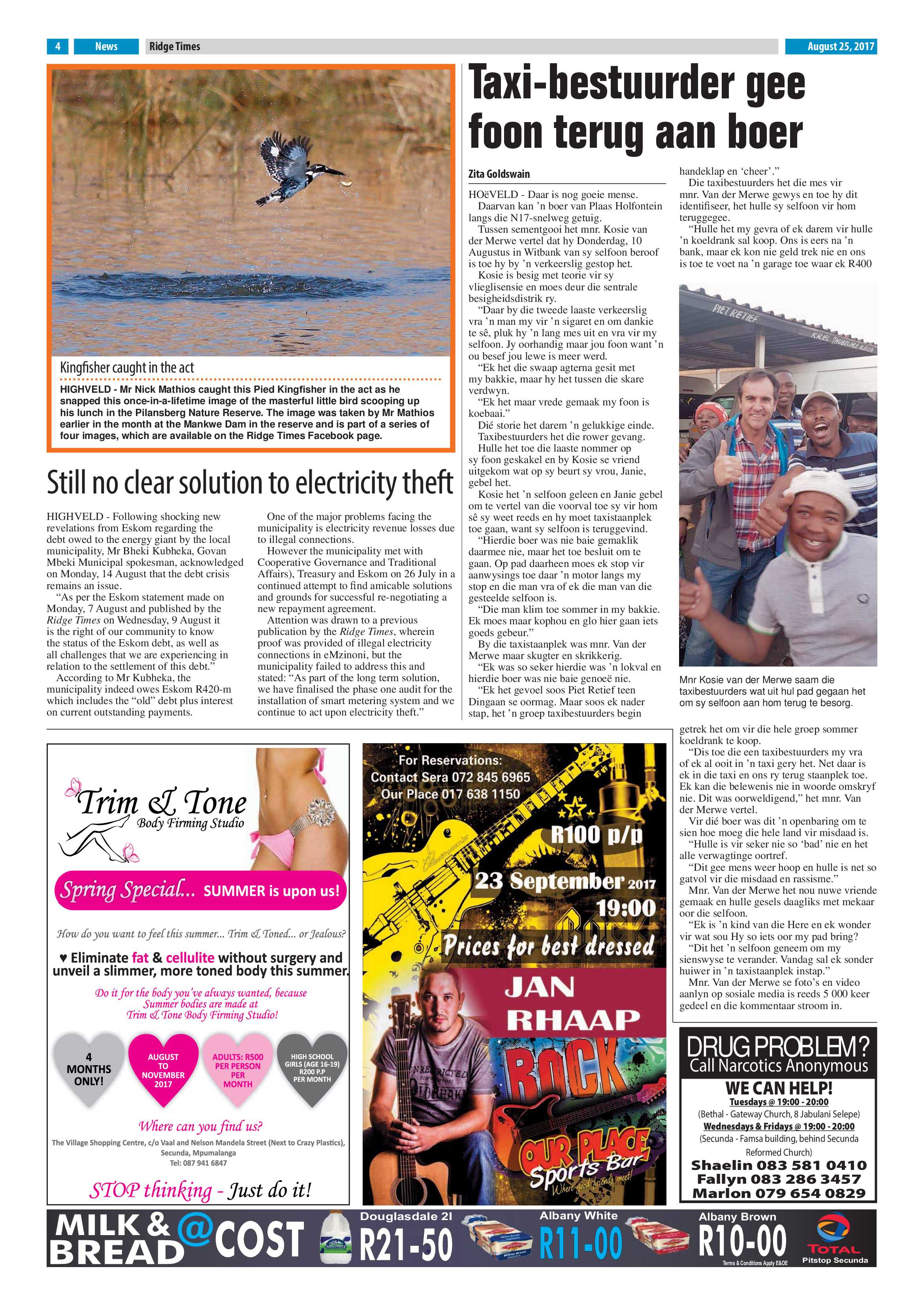 Ridge Times, 25 August 2017 page 4
