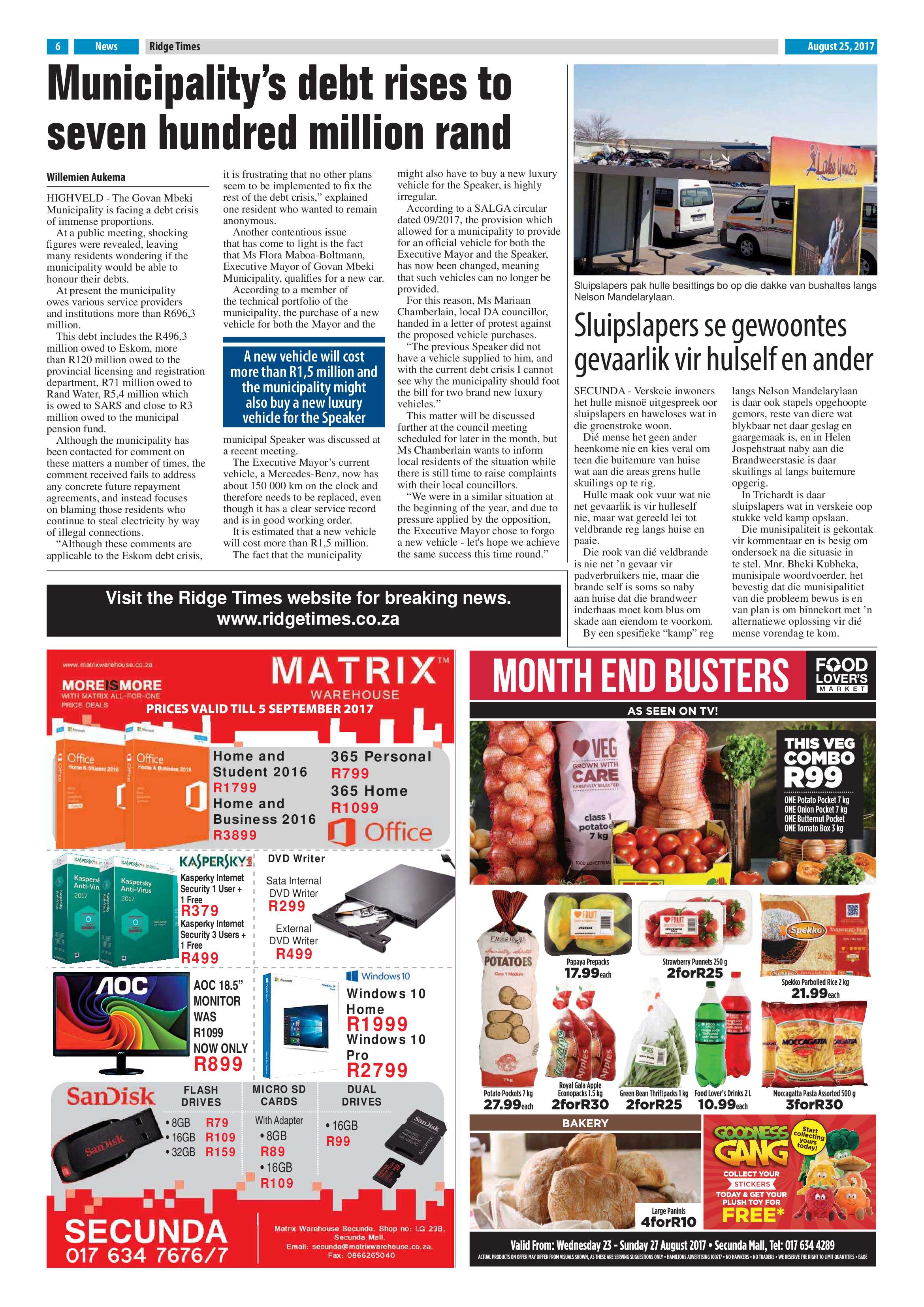 Ridge Times, 25 August 2017 page 6