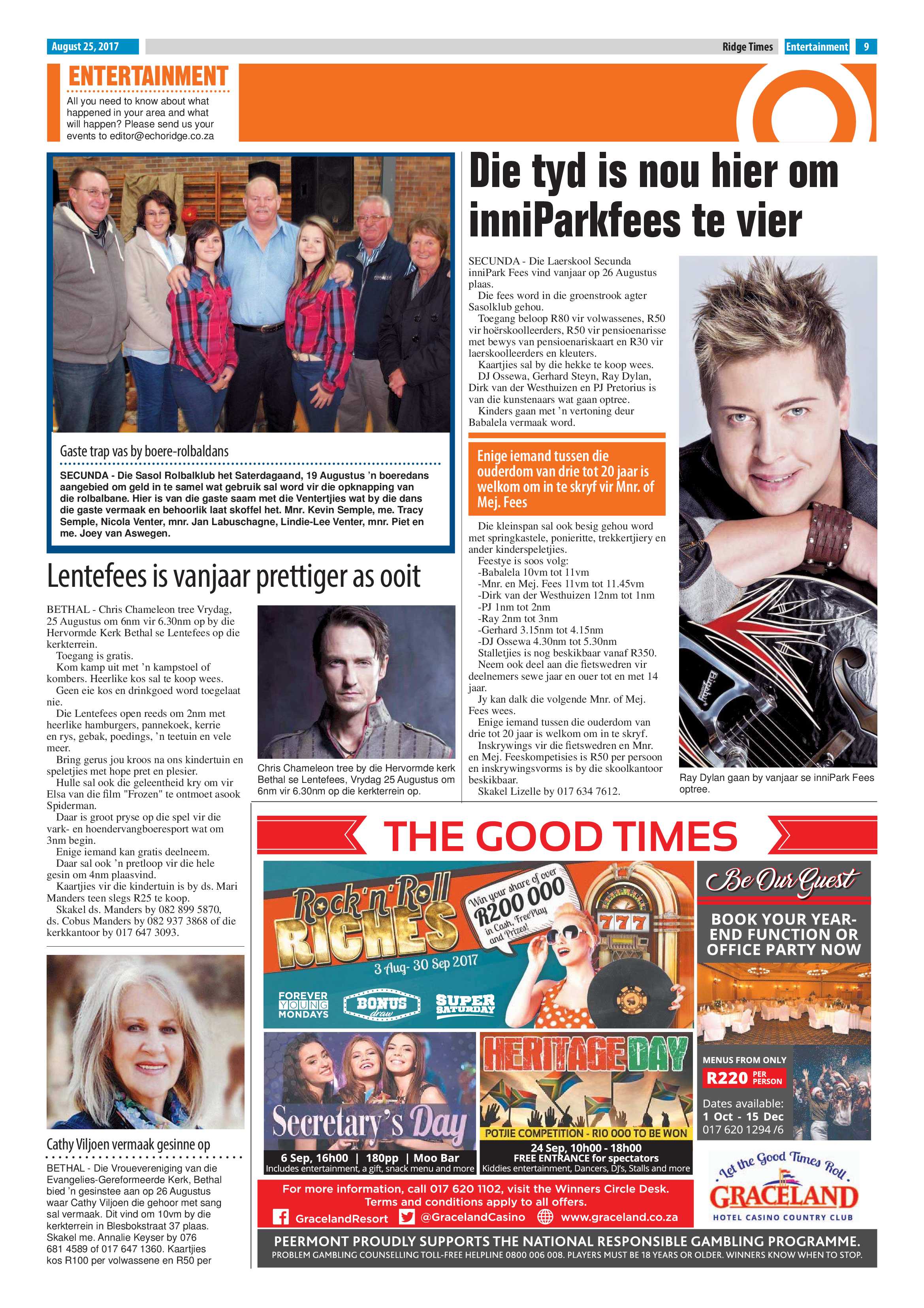 Ridge Times, 25 August 2017 page 9