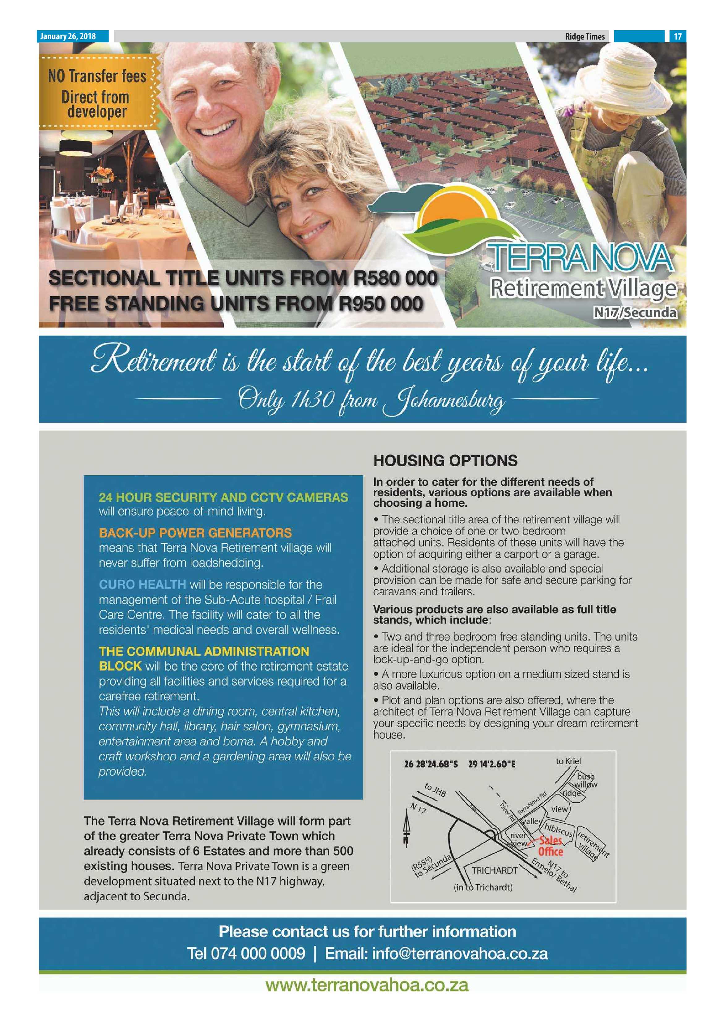 Ridge Times, 26 January 2018 page 17