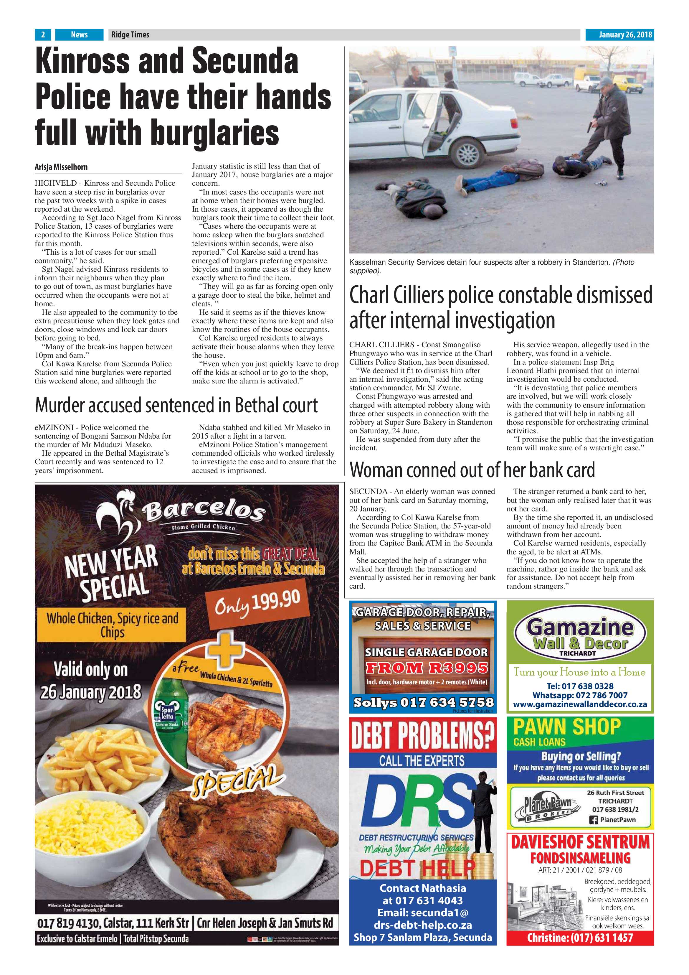 Ridge Times, 26 January 2018 page 2