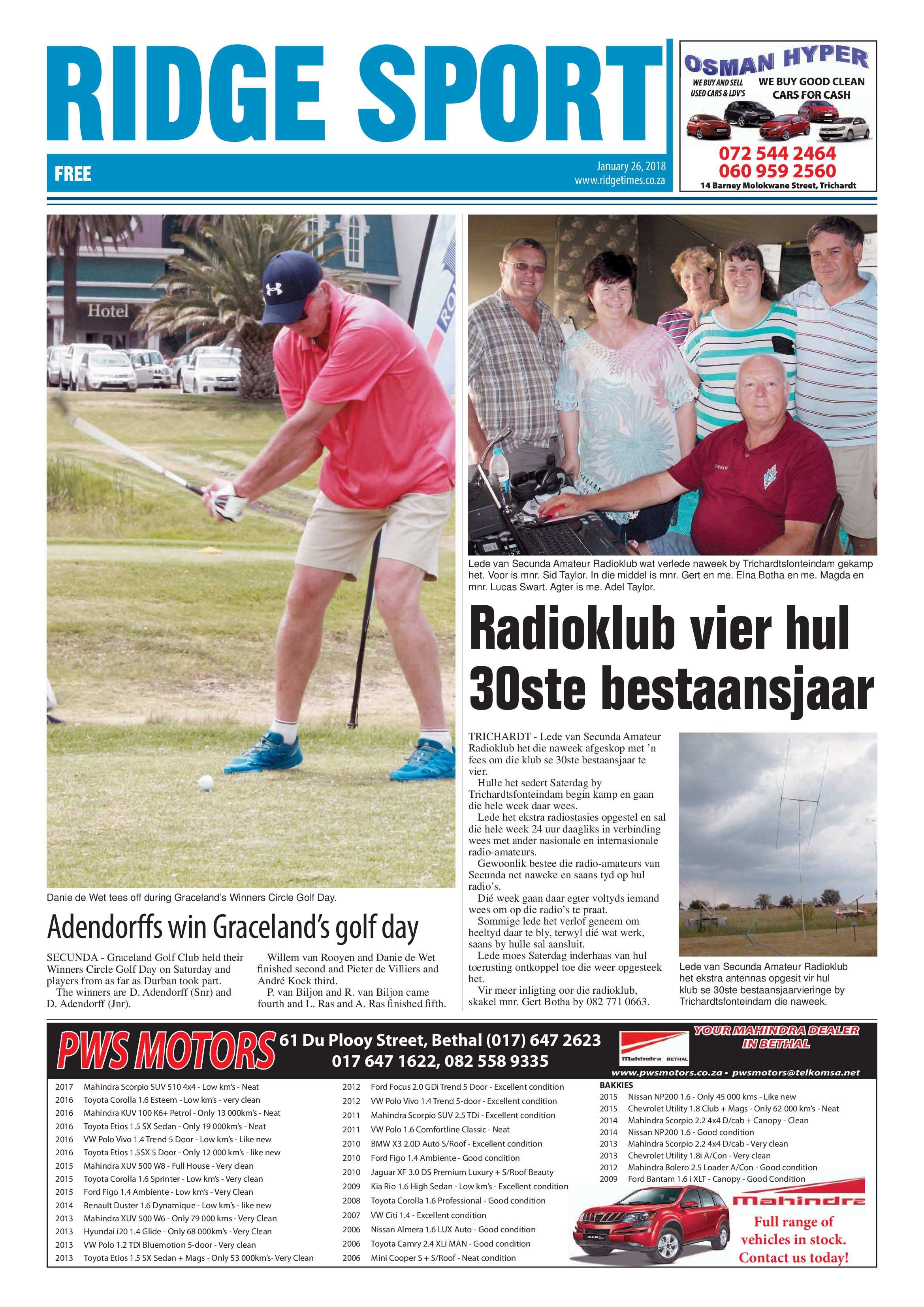 Ridge Times, 26 January 2018 page 28