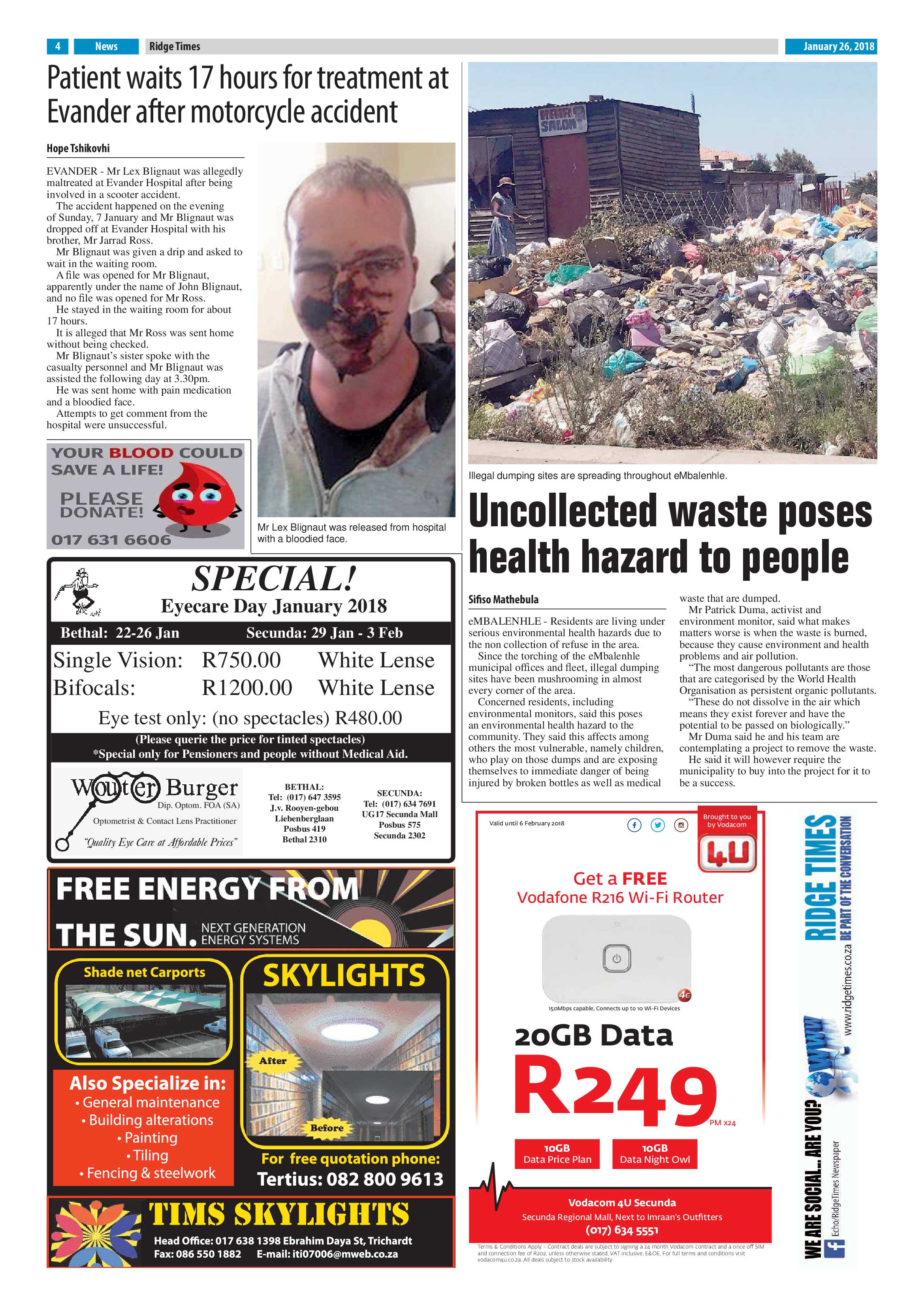 Ridge Times, 26 January 2018 page 4